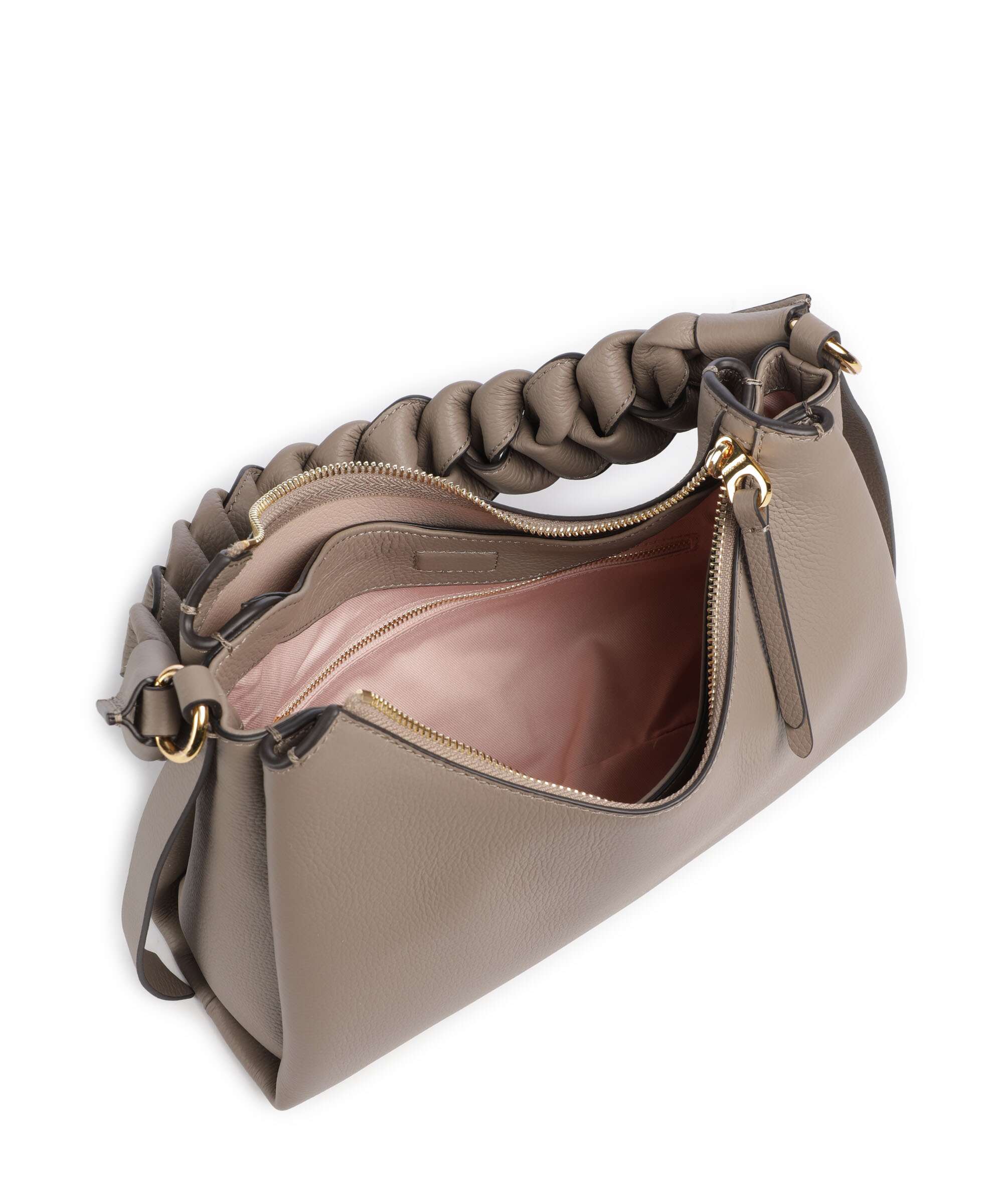 Coccinelle Boheme Grana Double Torba na ramię warm taupe/rosette - Image 6