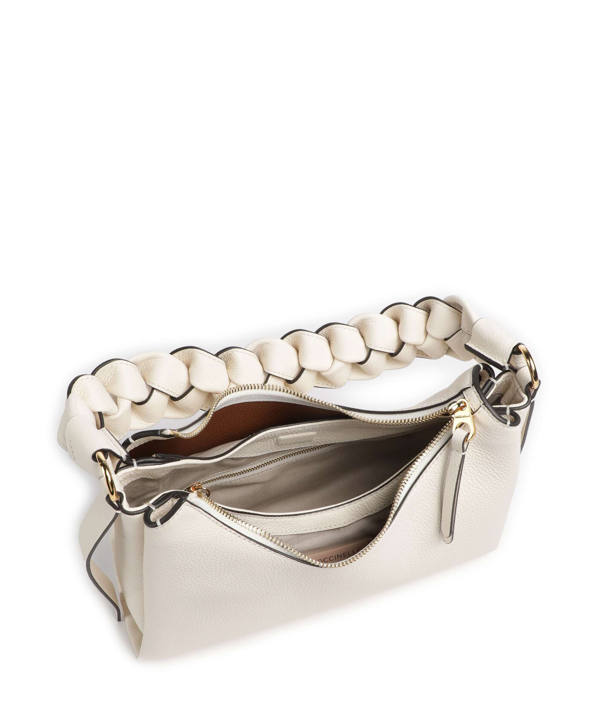 Coccinelle Boheme Grana Double Torba na ramię pearl/cognac - Image 5