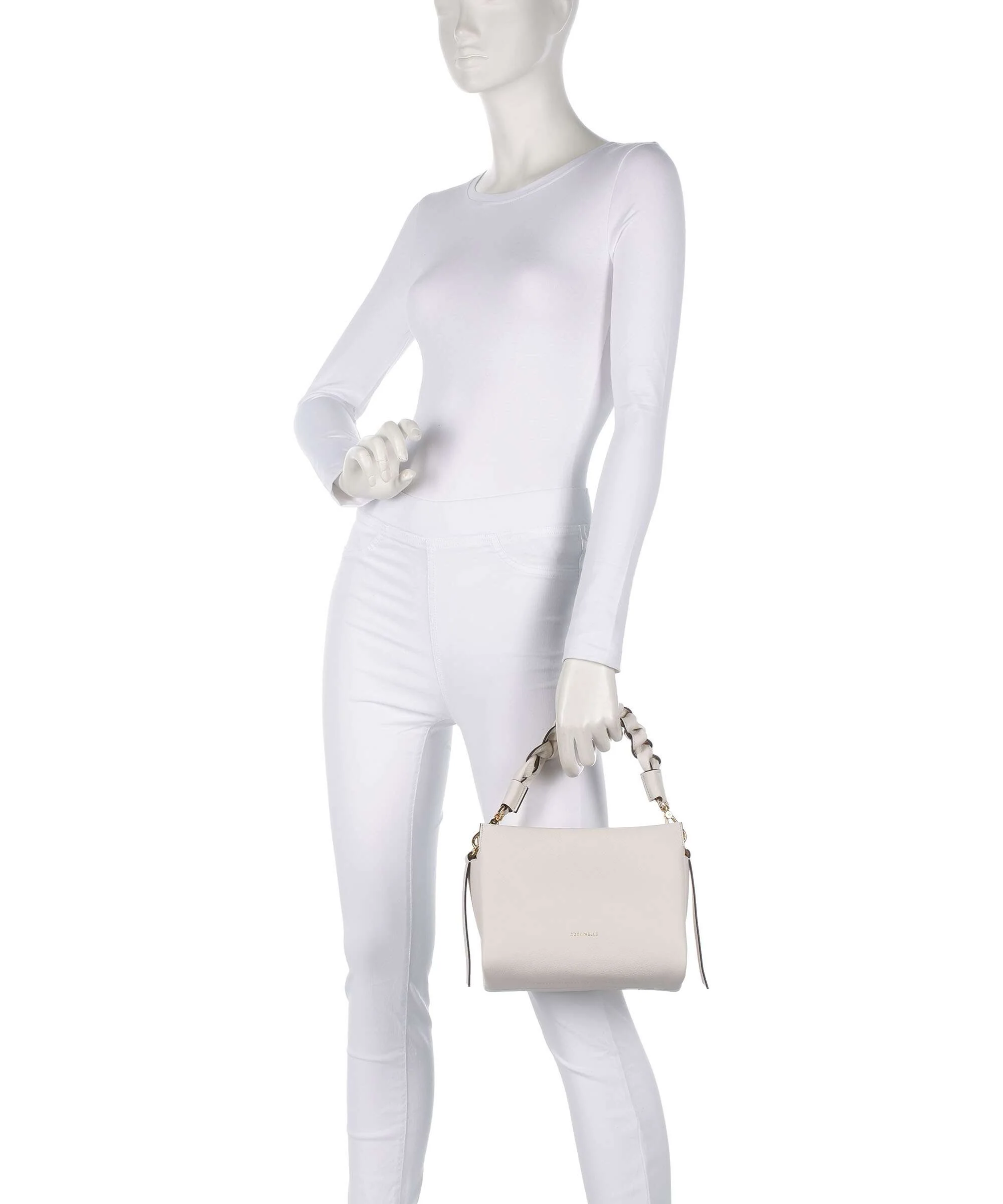 Coccinelle Boheme Grana Double Torebka blanco/skin - Image 3