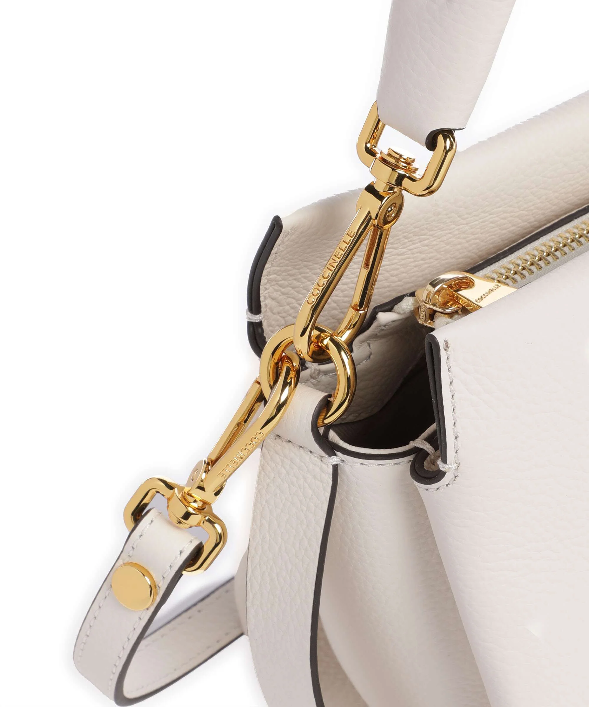 Coccinelle Boheme Grana Double Torebka blanco/skin - Image 4
