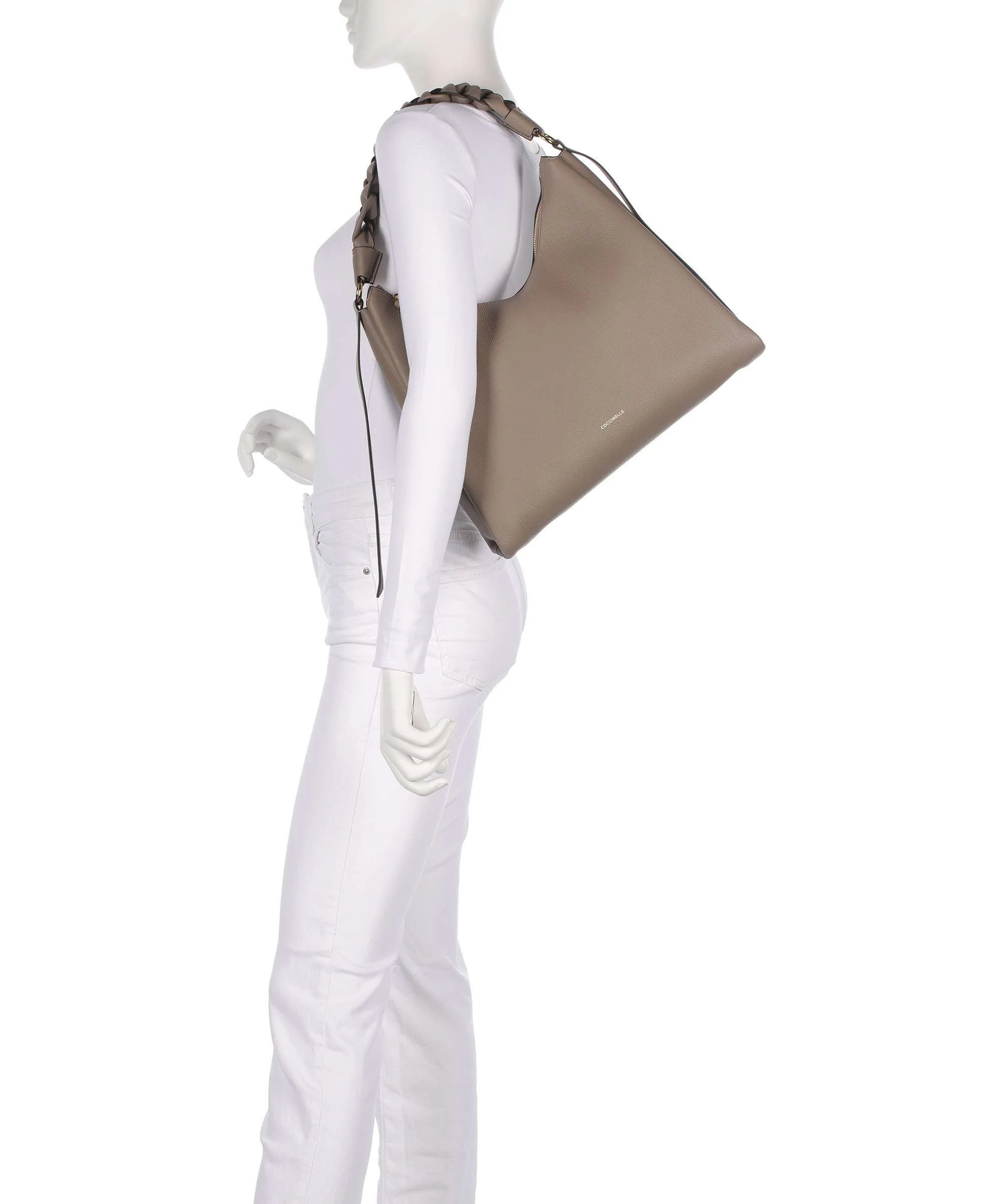 Coccinelle Boheme Grana Double Torebka worek warm taupe/rosette - Image 3