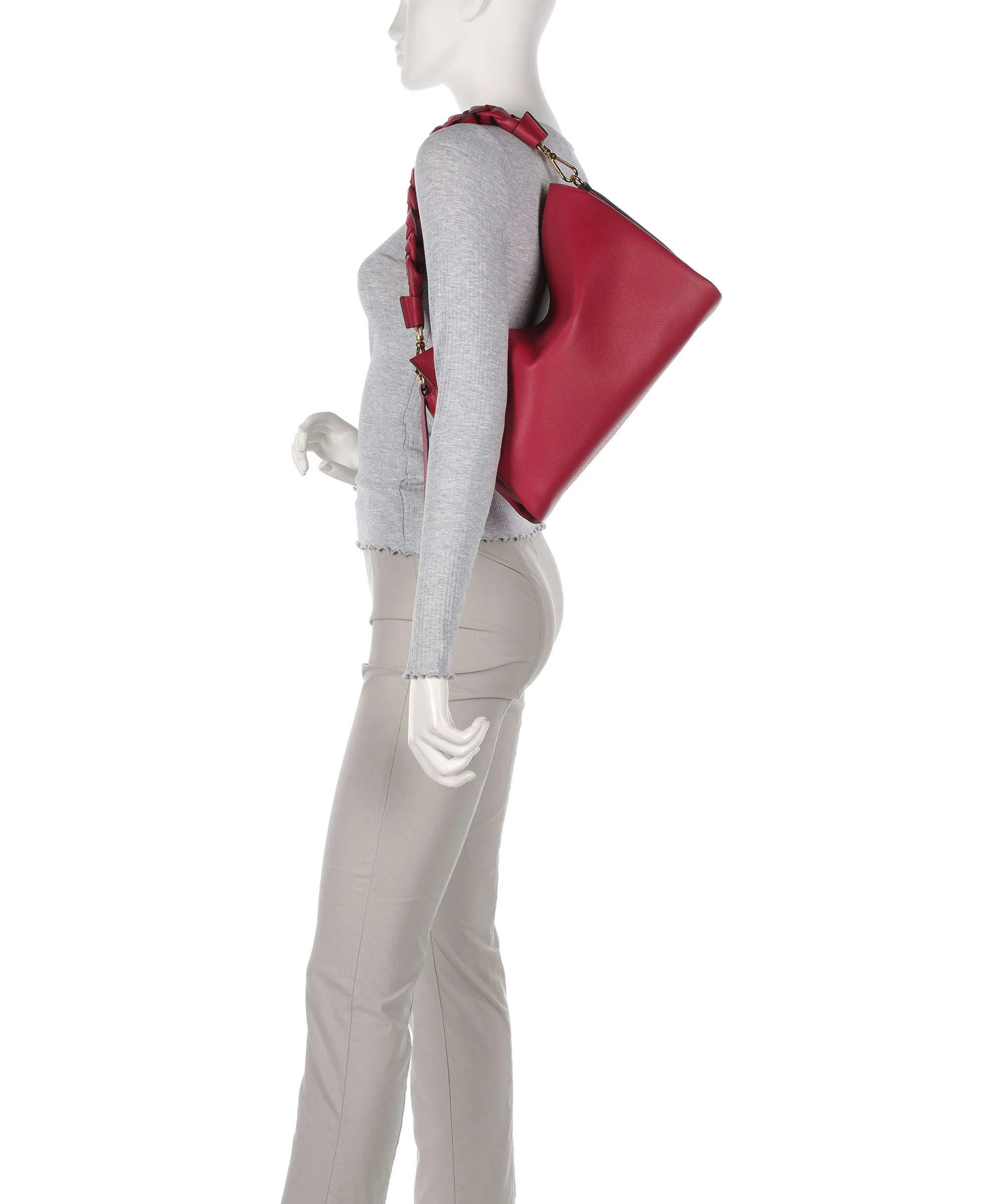 Coccinelle Boheme Grana Double Torebka worek sangria/skin - Image 3