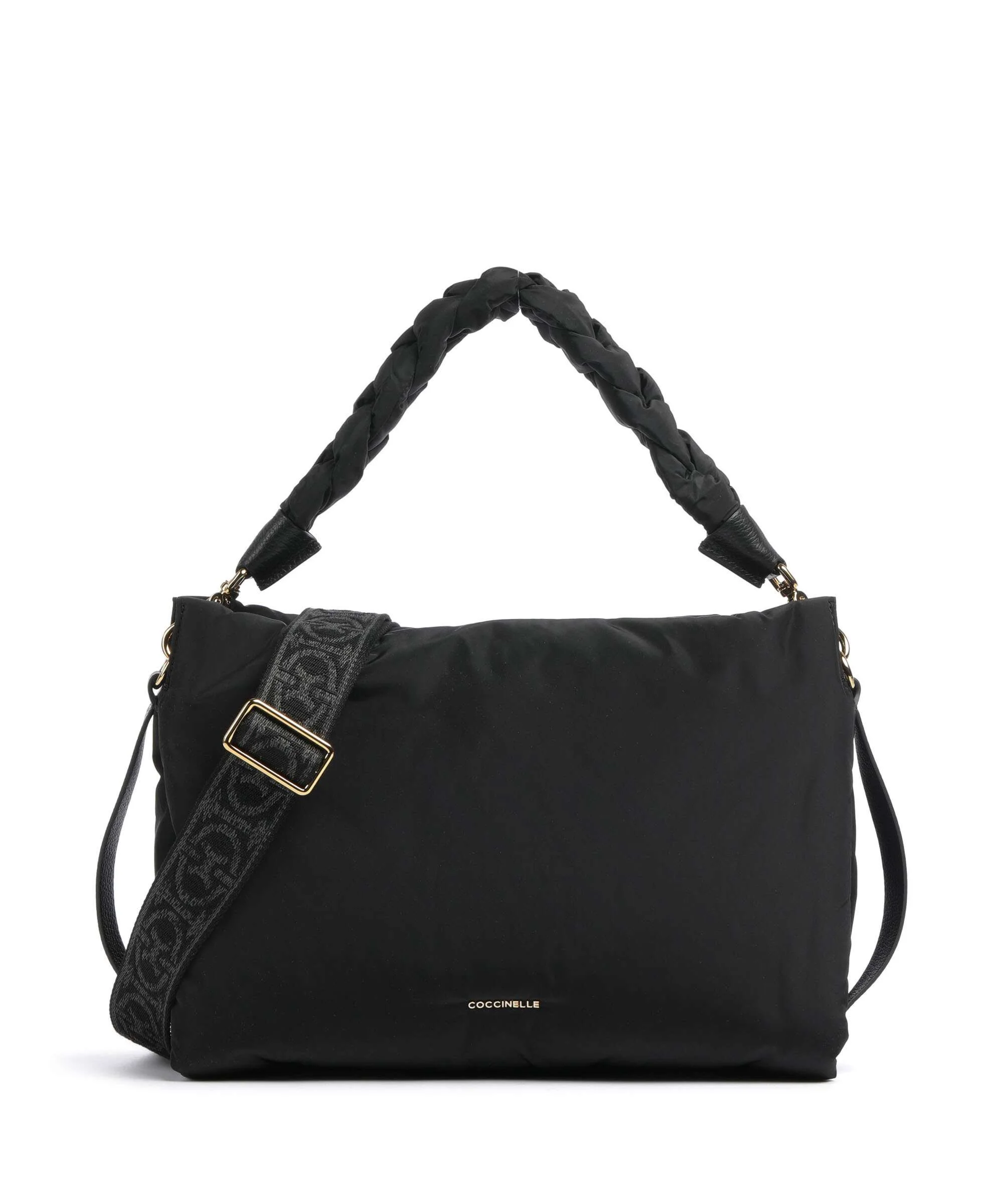 Coccinelle Boheme Puffy Nylon Torba na ramię noir