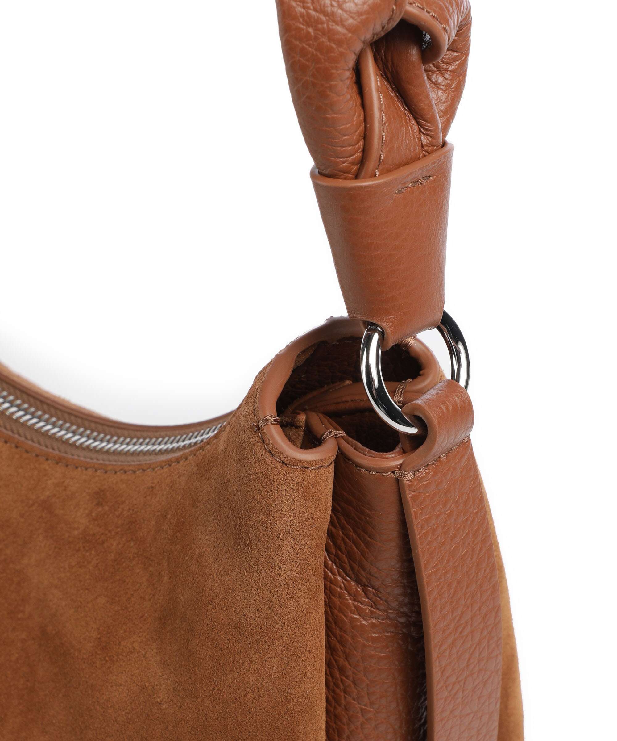 Coccinelle Boheme Suede Torba na ramię cognac - Image 4