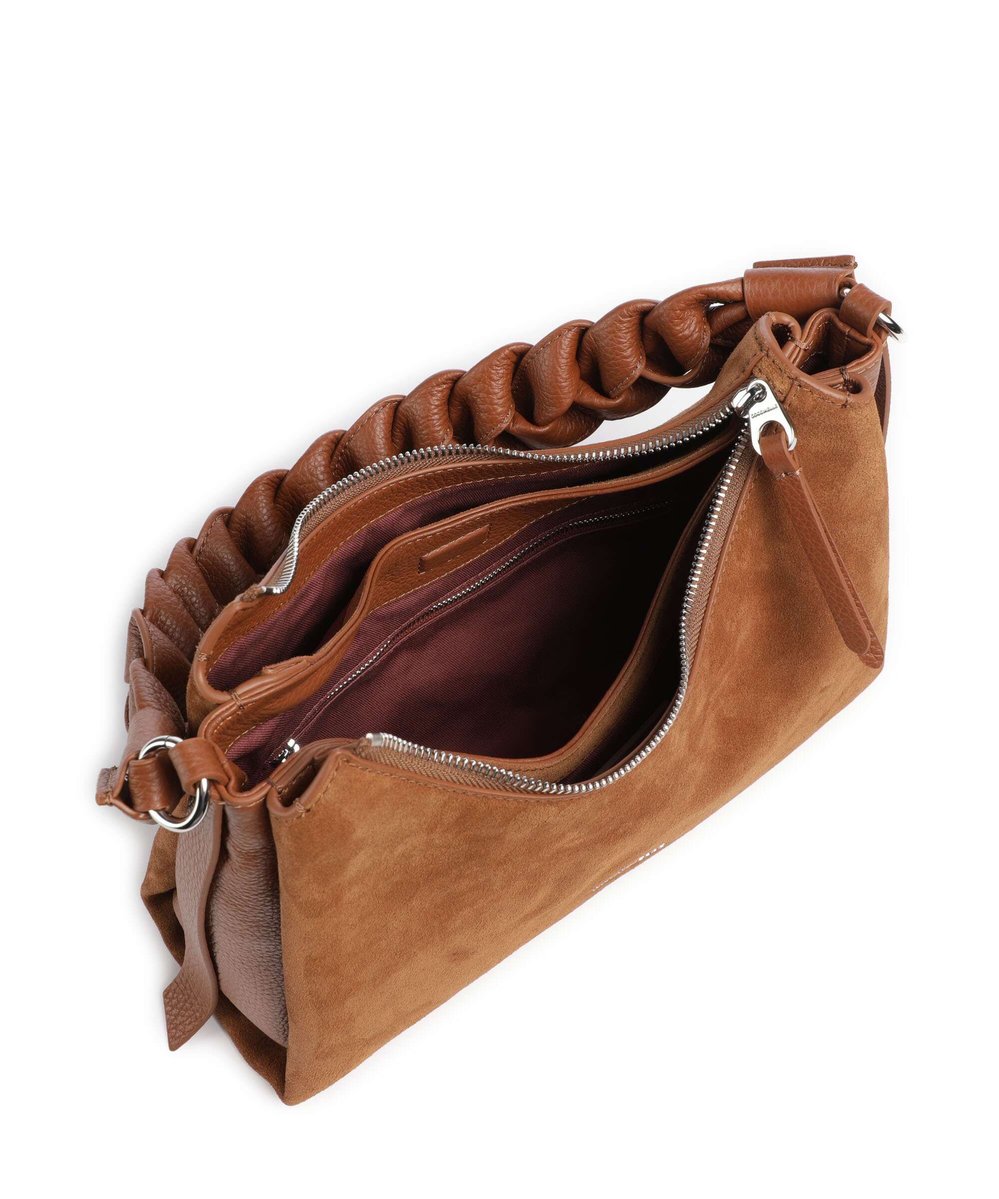 Coccinelle Boheme Suede Torba na ramię cognac - Image 6