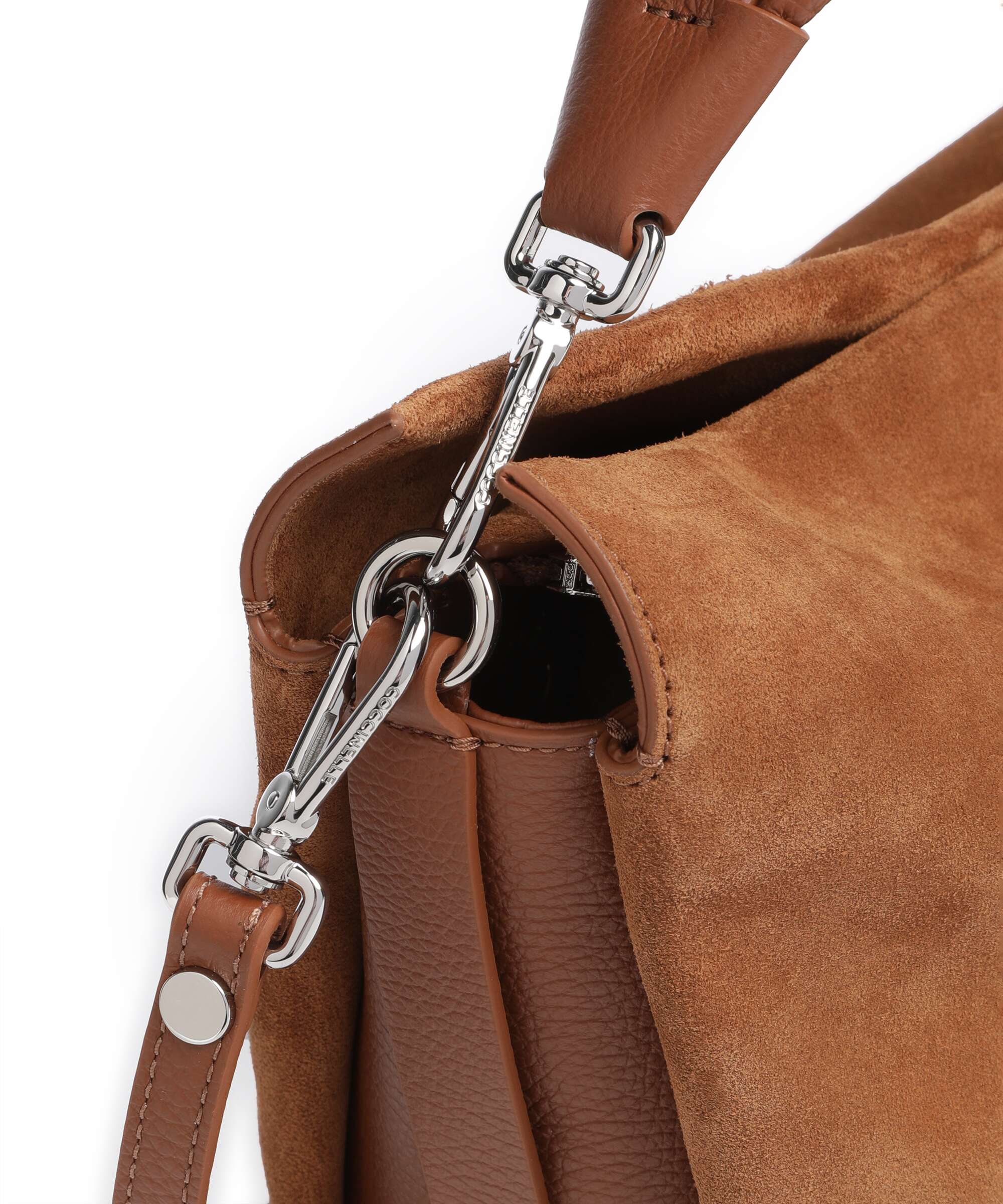 Coccinelle Boheme Suede Torebka worek cognac - Image 4