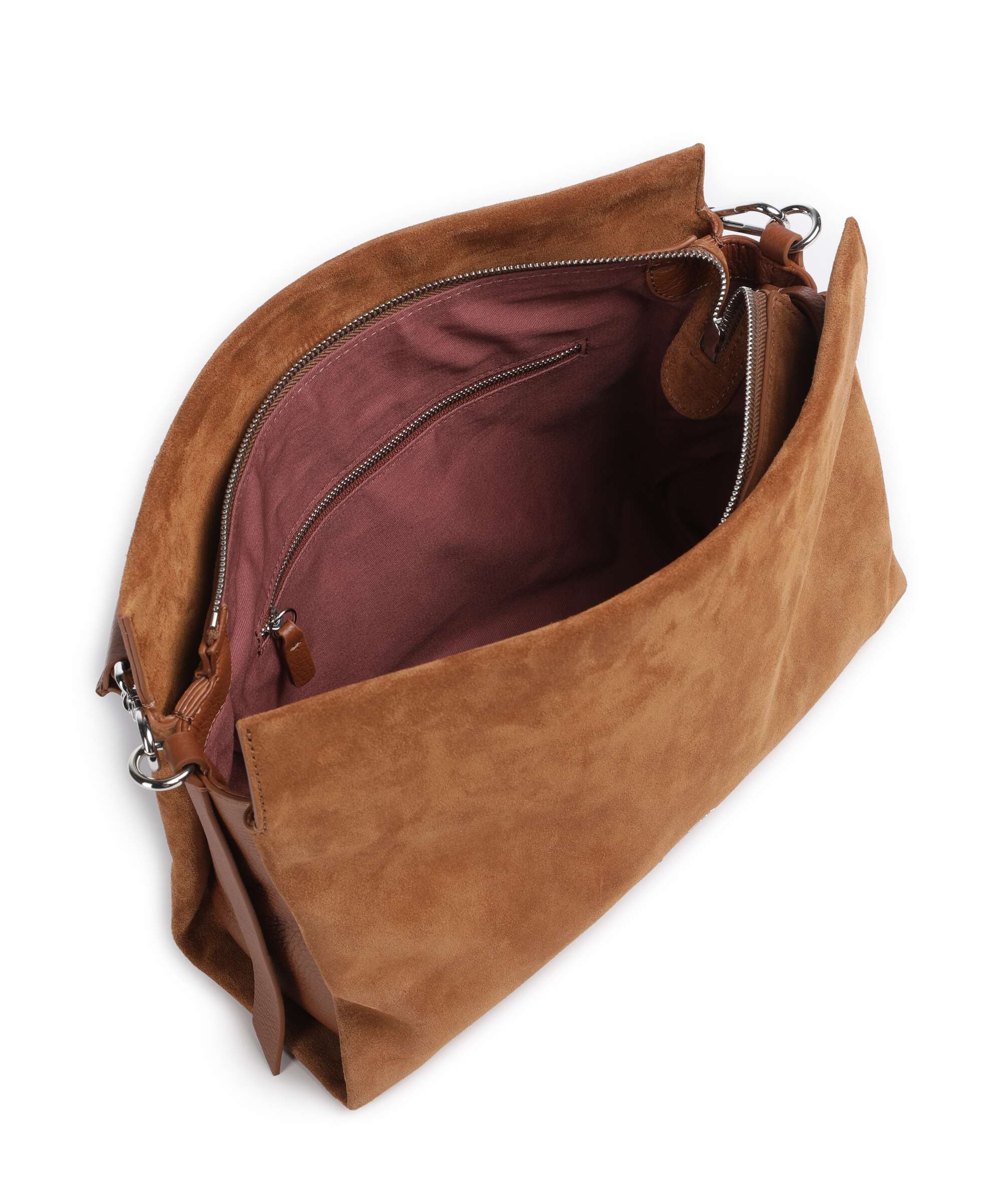 Coccinelle Boheme Suede Torebka worek cognac - Image 6