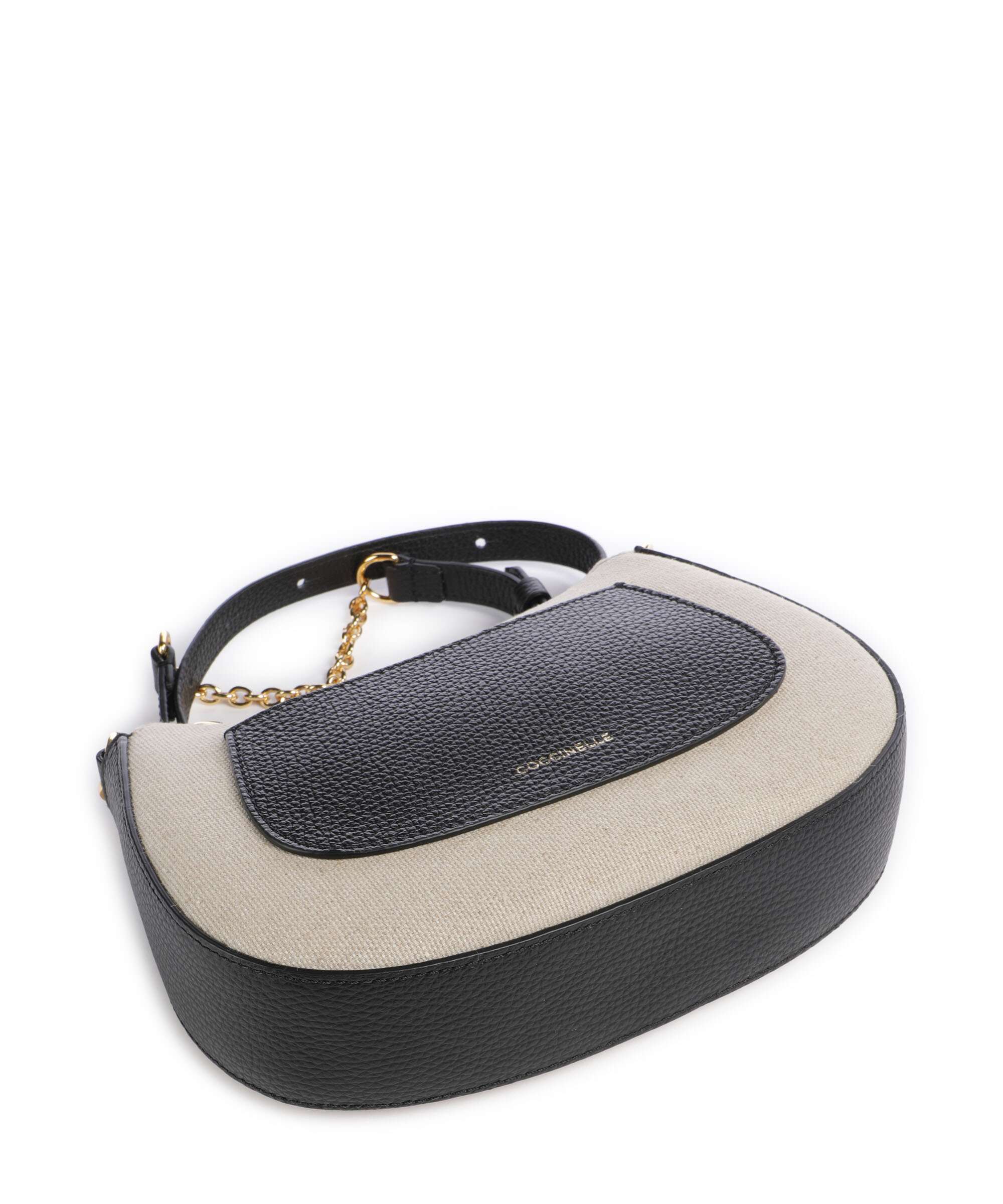 Coccinelle C-Easy Canvas Torba przez ramię natural/noir - Image 5