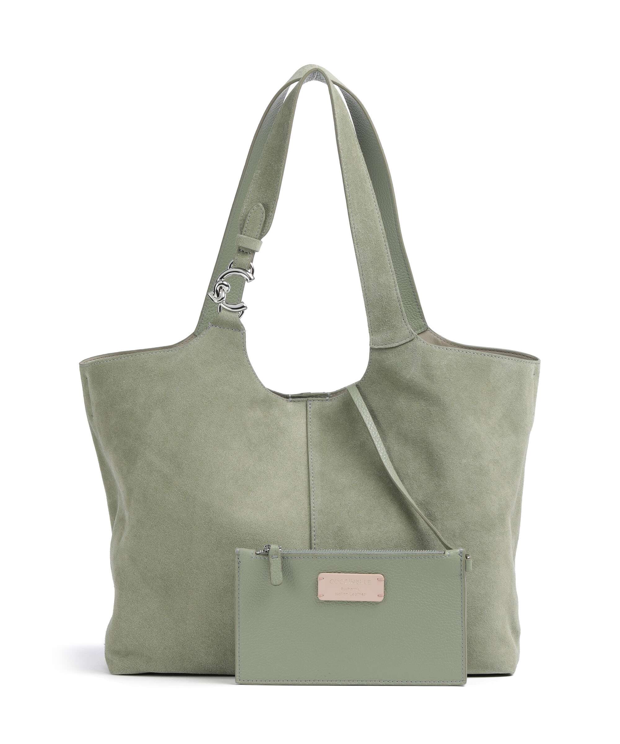 Coccinelle C-Easy Suede Torebka worek greenery - Image 2