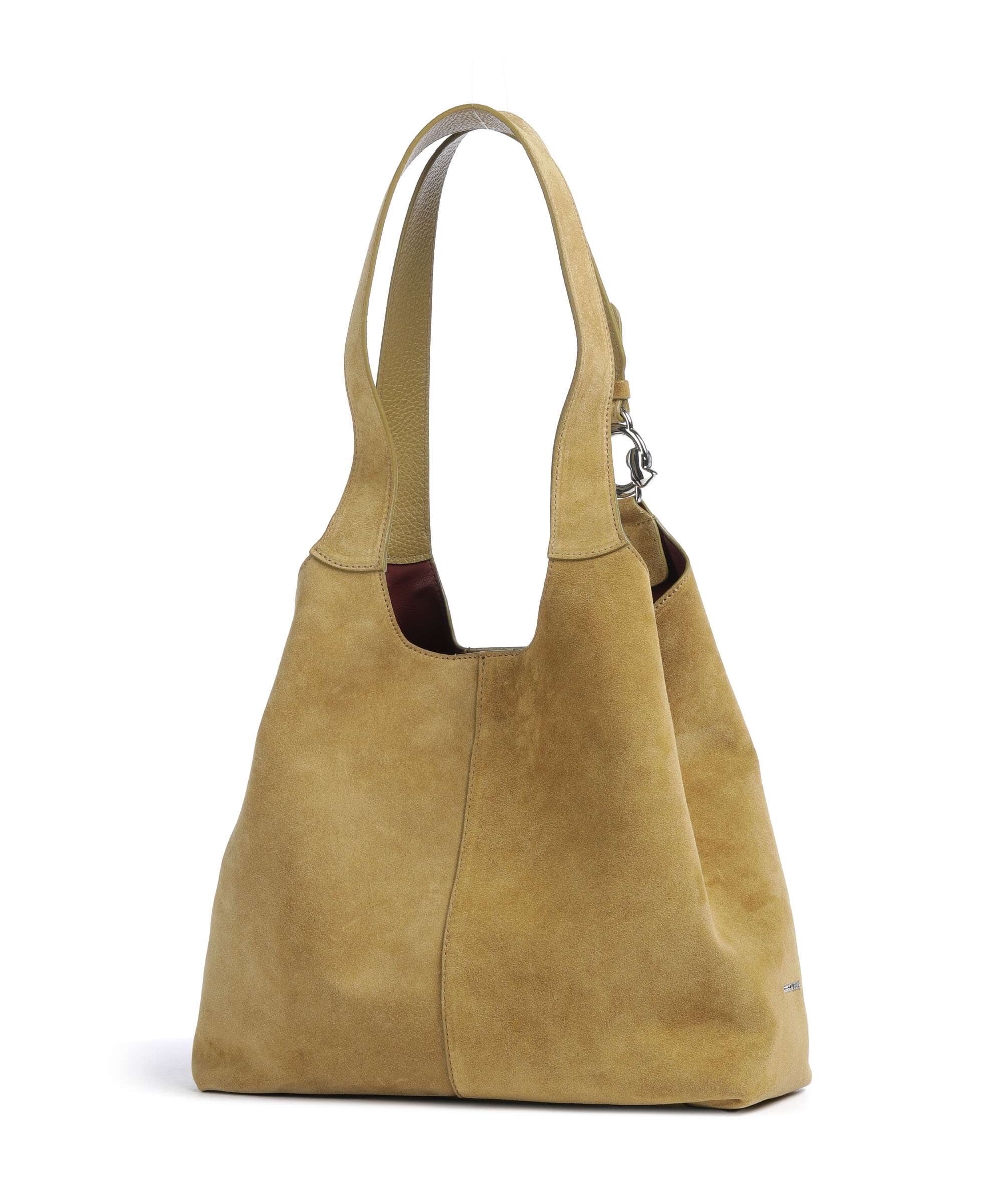 Coccinelle C-Easy Suede Torebka worek seagrass - Image 4