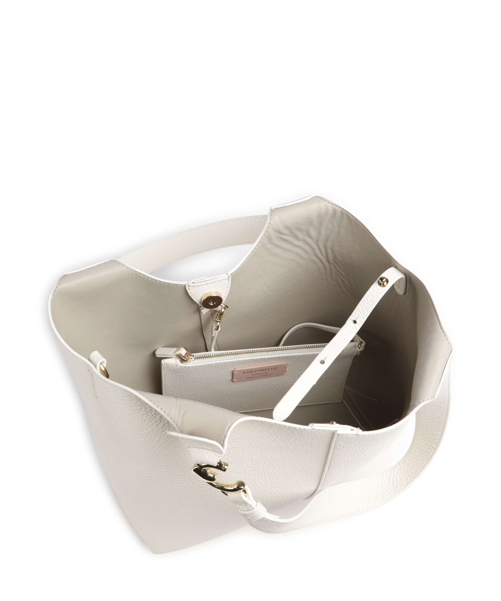 Coccinelle C-Easy Torebka worek pearl - Image 6