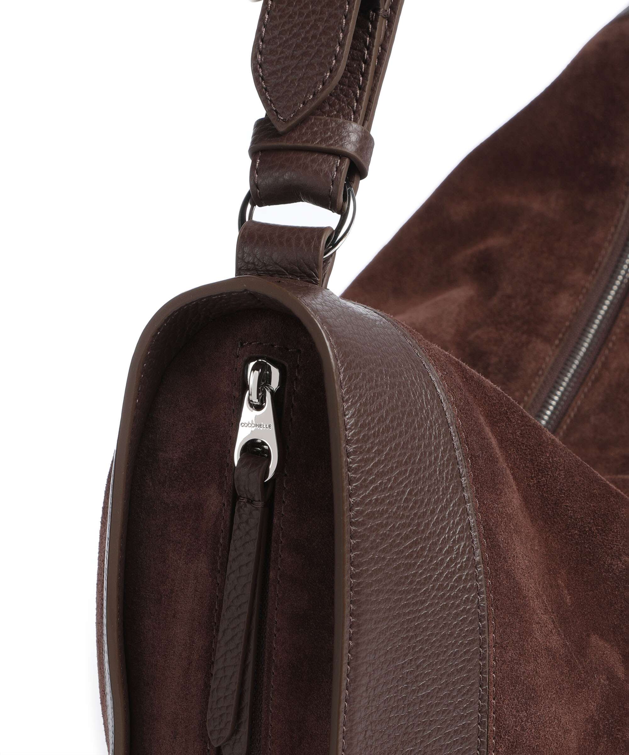Coccinelle Elinor Suede Torebka worek brunette - Image 4