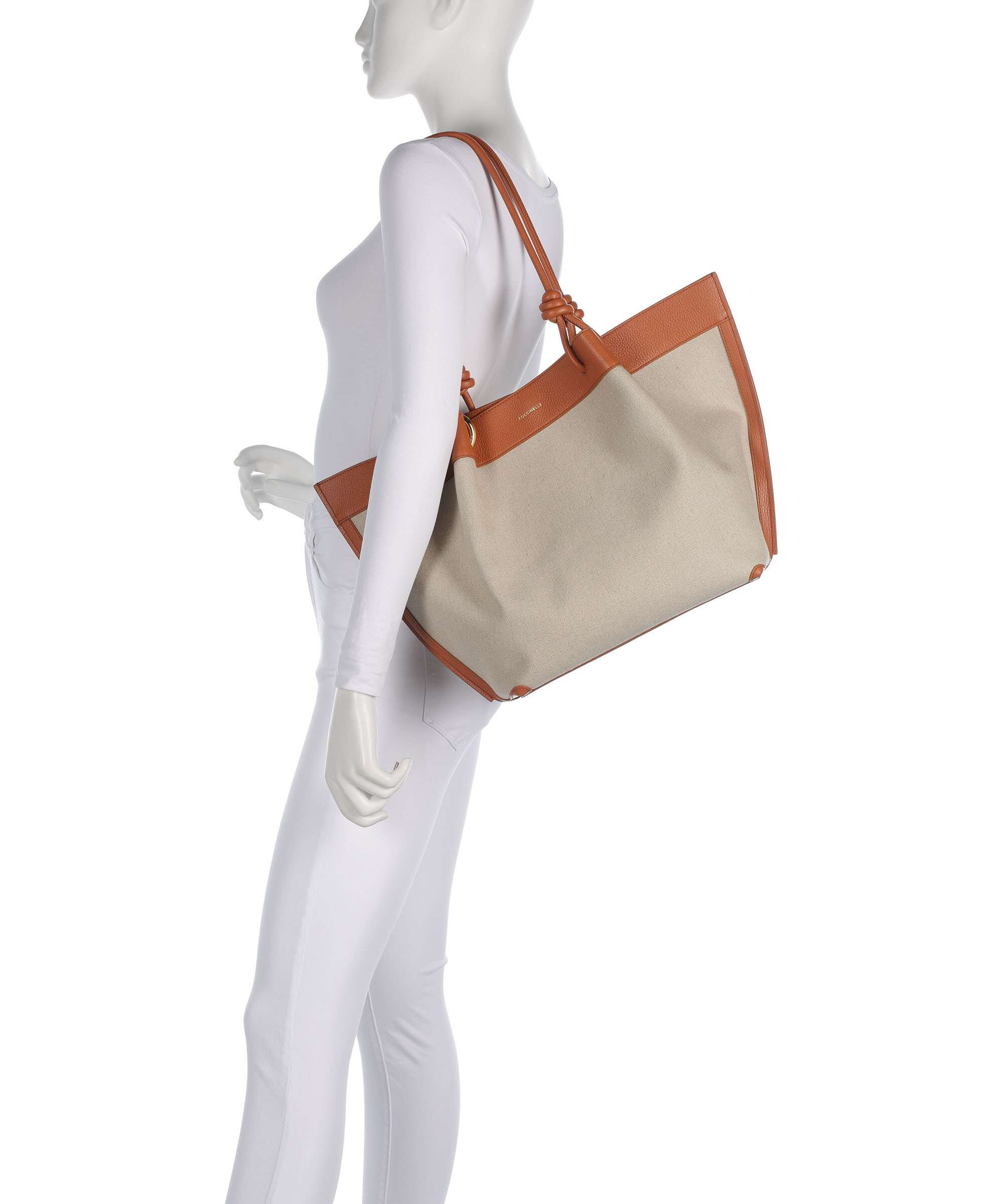 Coccinelle Finn Canvas Torba na zakupy natural/crab - Image 3