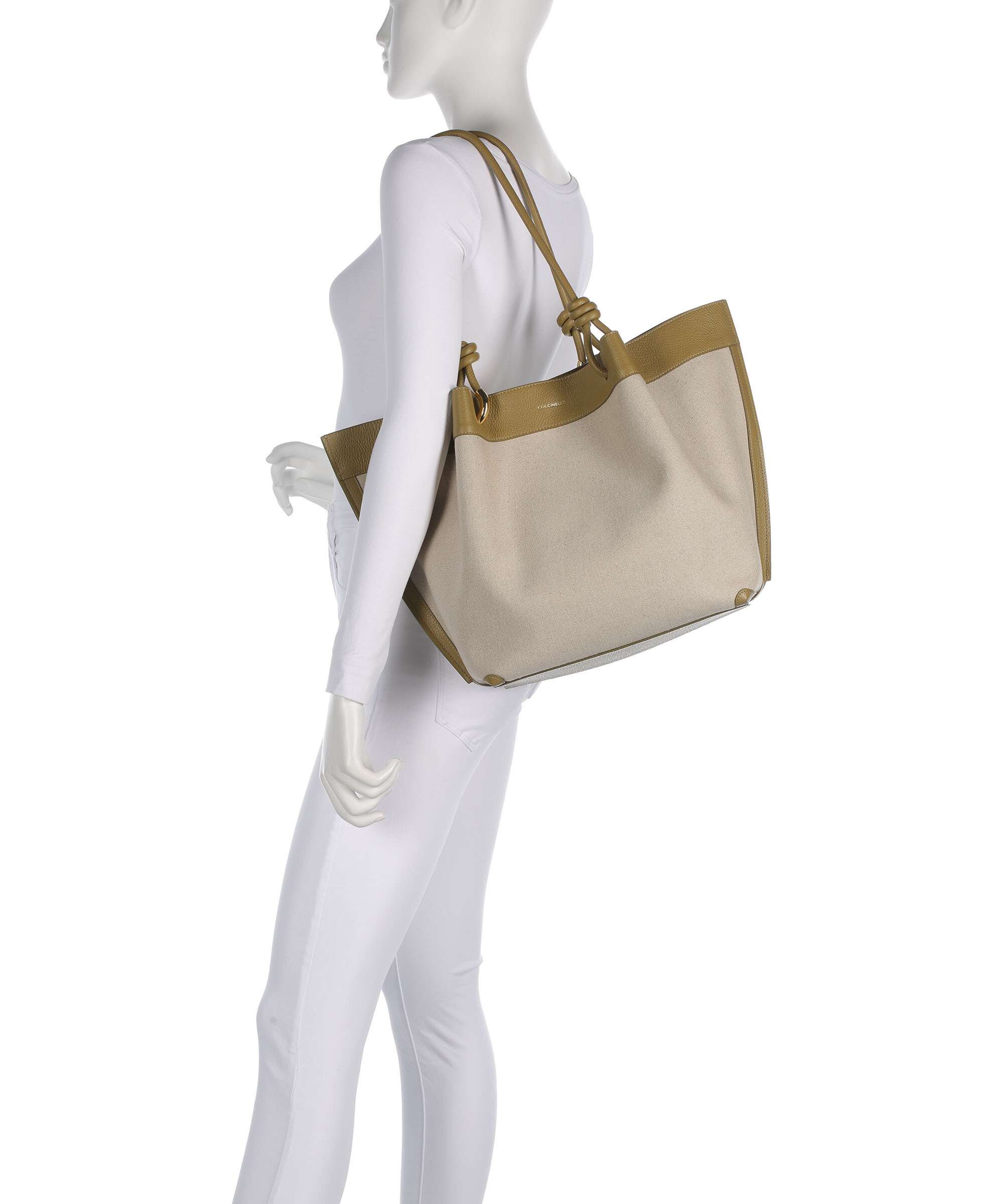 Coccinelle Finn Canvas Torba na zakupy natural/seagrass - Image 3