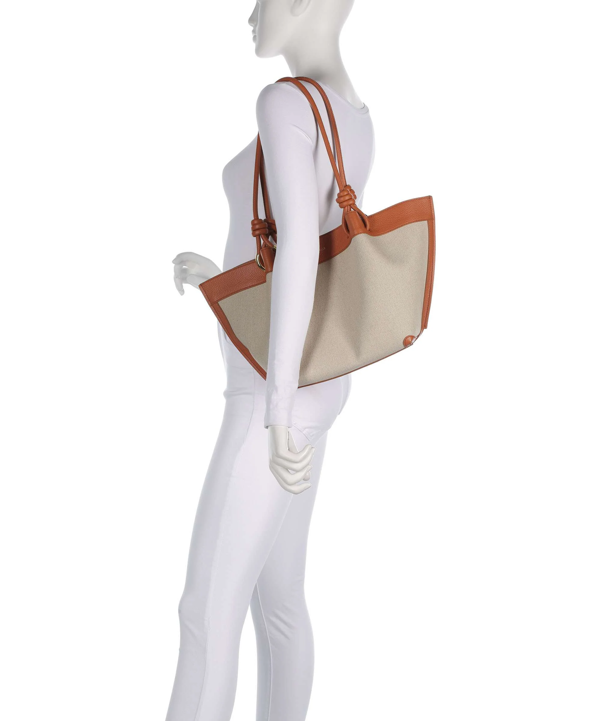 Coccinelle Finn Canvas Torebka worek natural/crab - Image 3