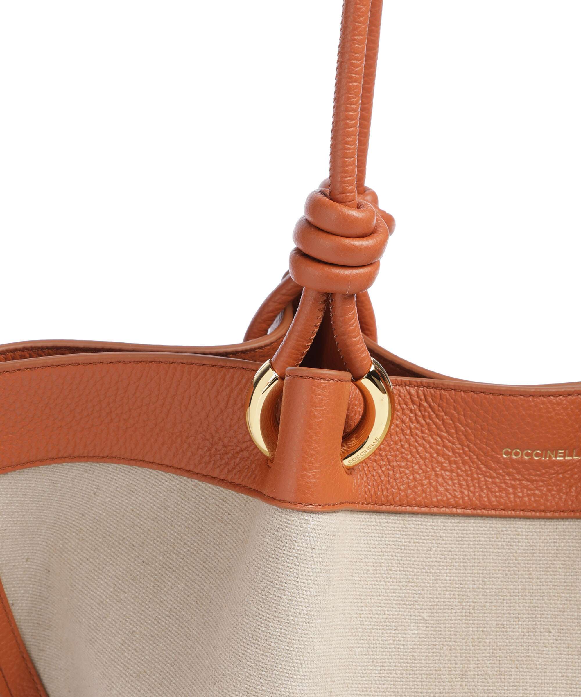 Coccinelle Finn Canvas Torebka worek natural/crab - Image 4