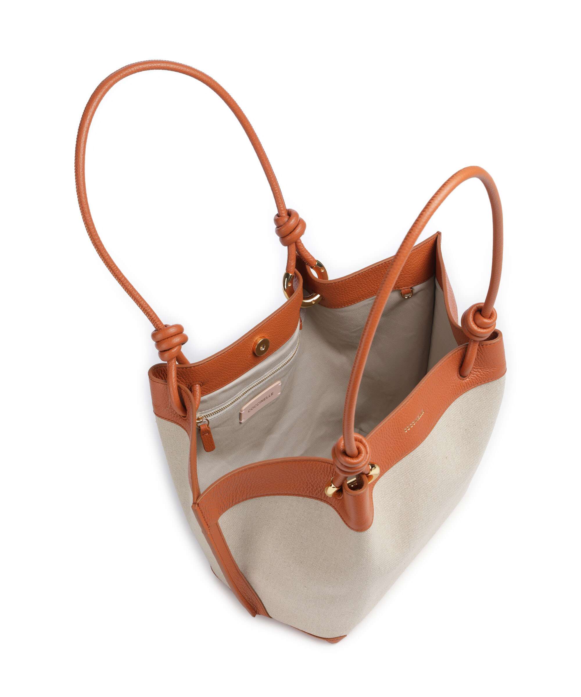 Coccinelle Finn Canvas Torebka worek natural/crab - Image 6