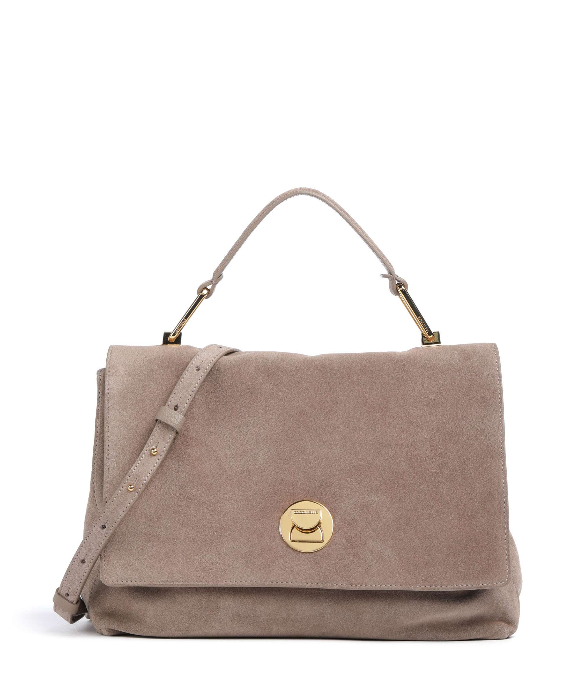 Coccinelle Liya Suede Torebka warm taupe