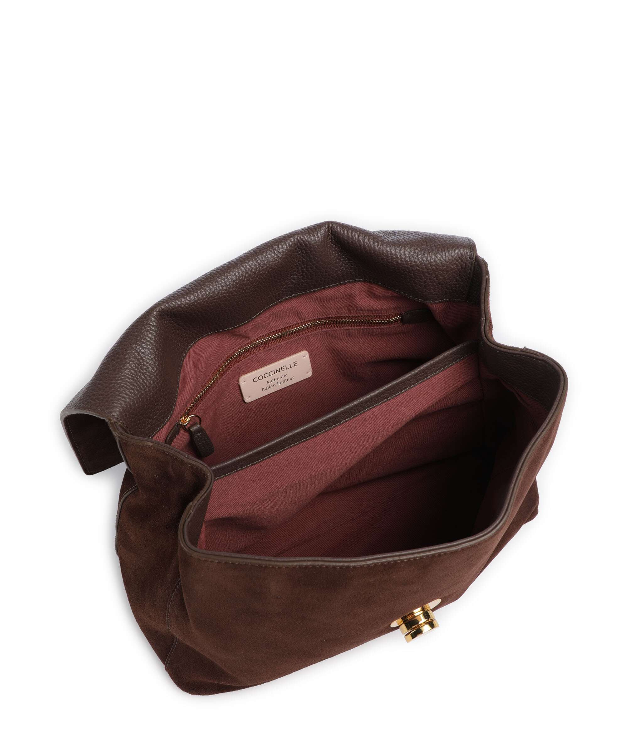 Coccinelle Liya Suede Torebka brunette - Image 6