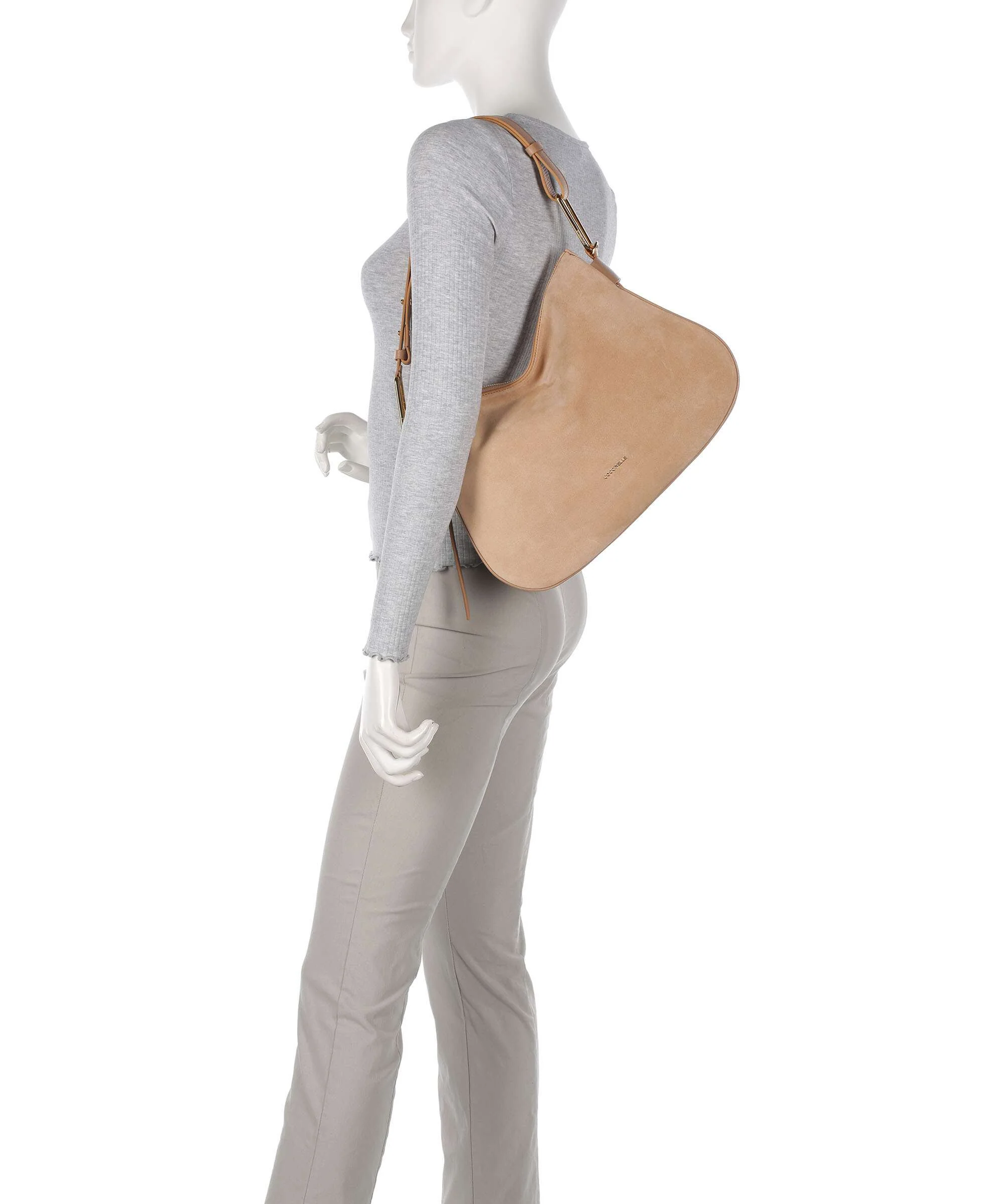Coccinelle Magie Suede Torebka worek skin - Image 3