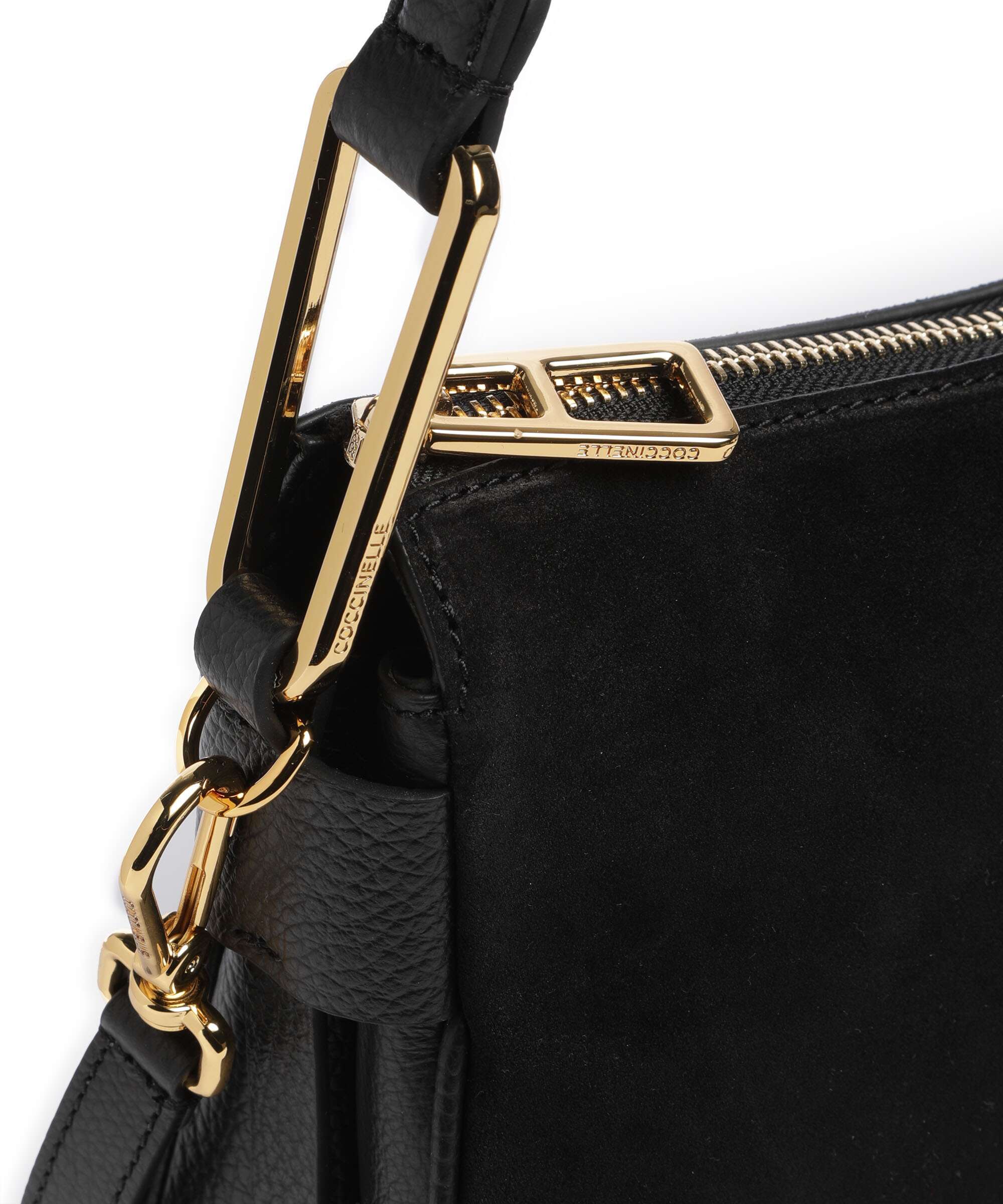 Coccinelle Magie Suede Torebka worek noir - Image 4