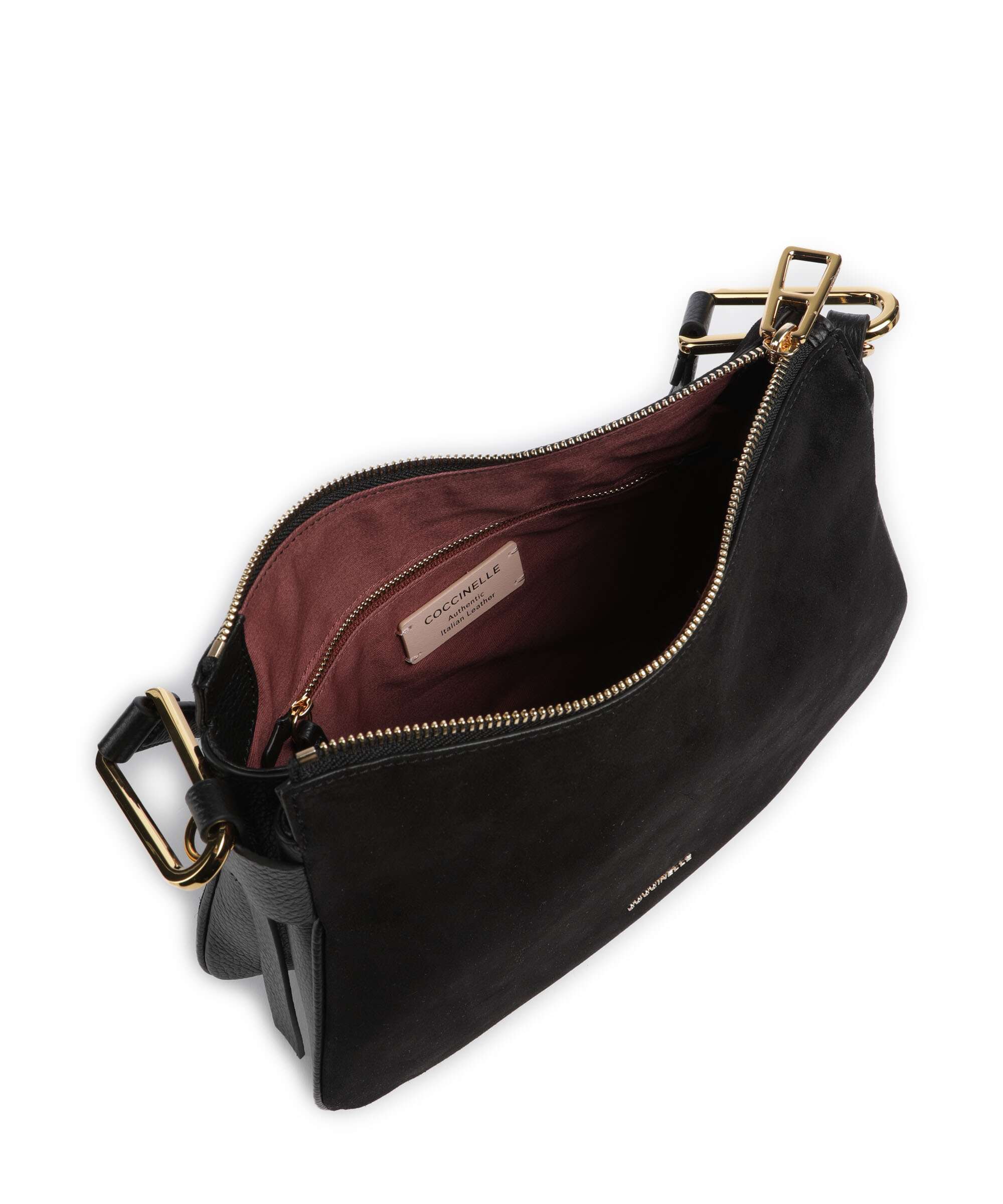 Coccinelle Magie Suede Torebka worek noir - Image 6
