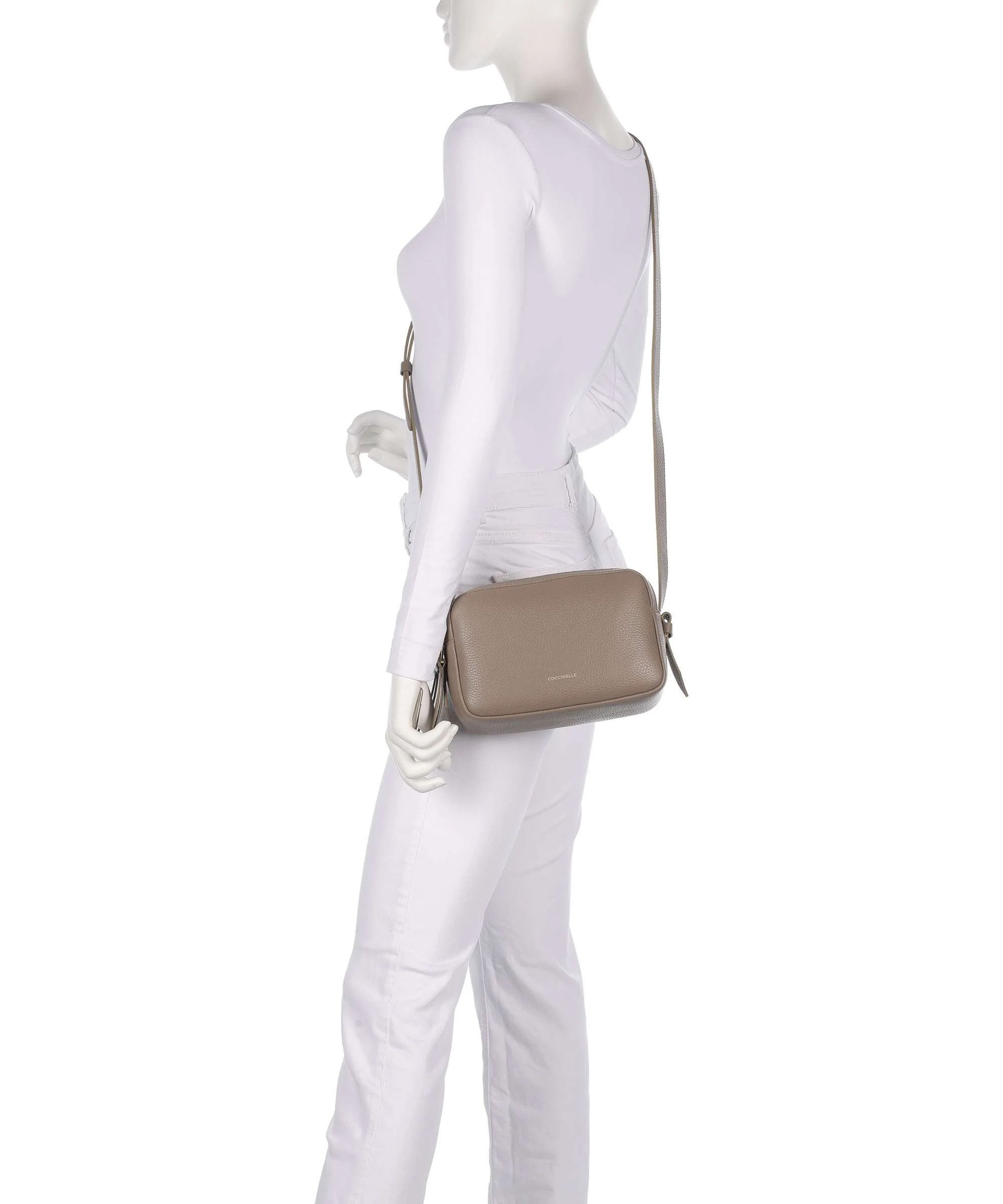 Coccinelle Malory Torba przez ramię warm taupe - Image 3