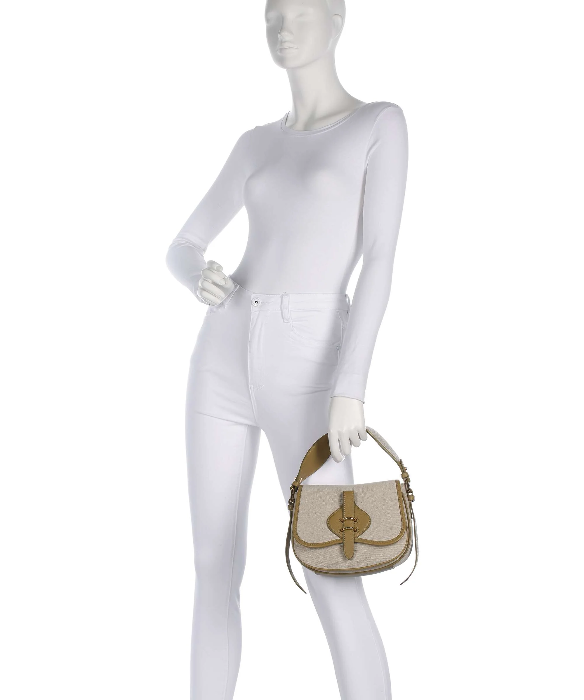 Coccinelle Mavery Canvas Torebka natural/seagrass - Image 3