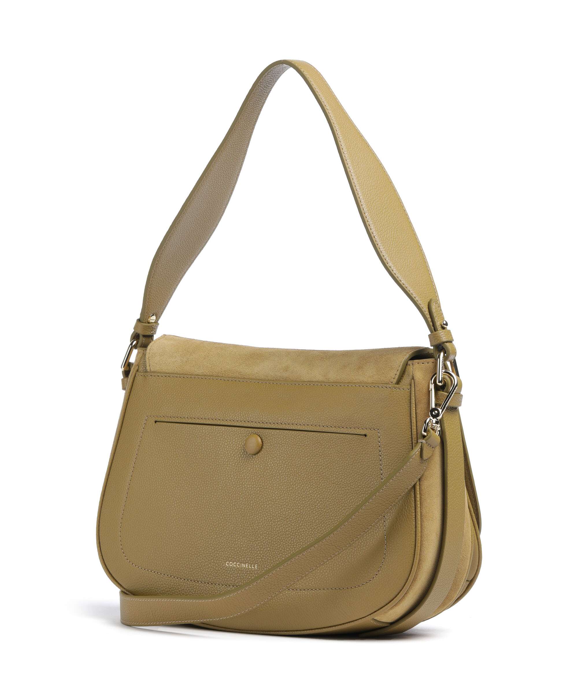 Coccinelle Mavery Suede Torba na ramię seagrass - Image 2