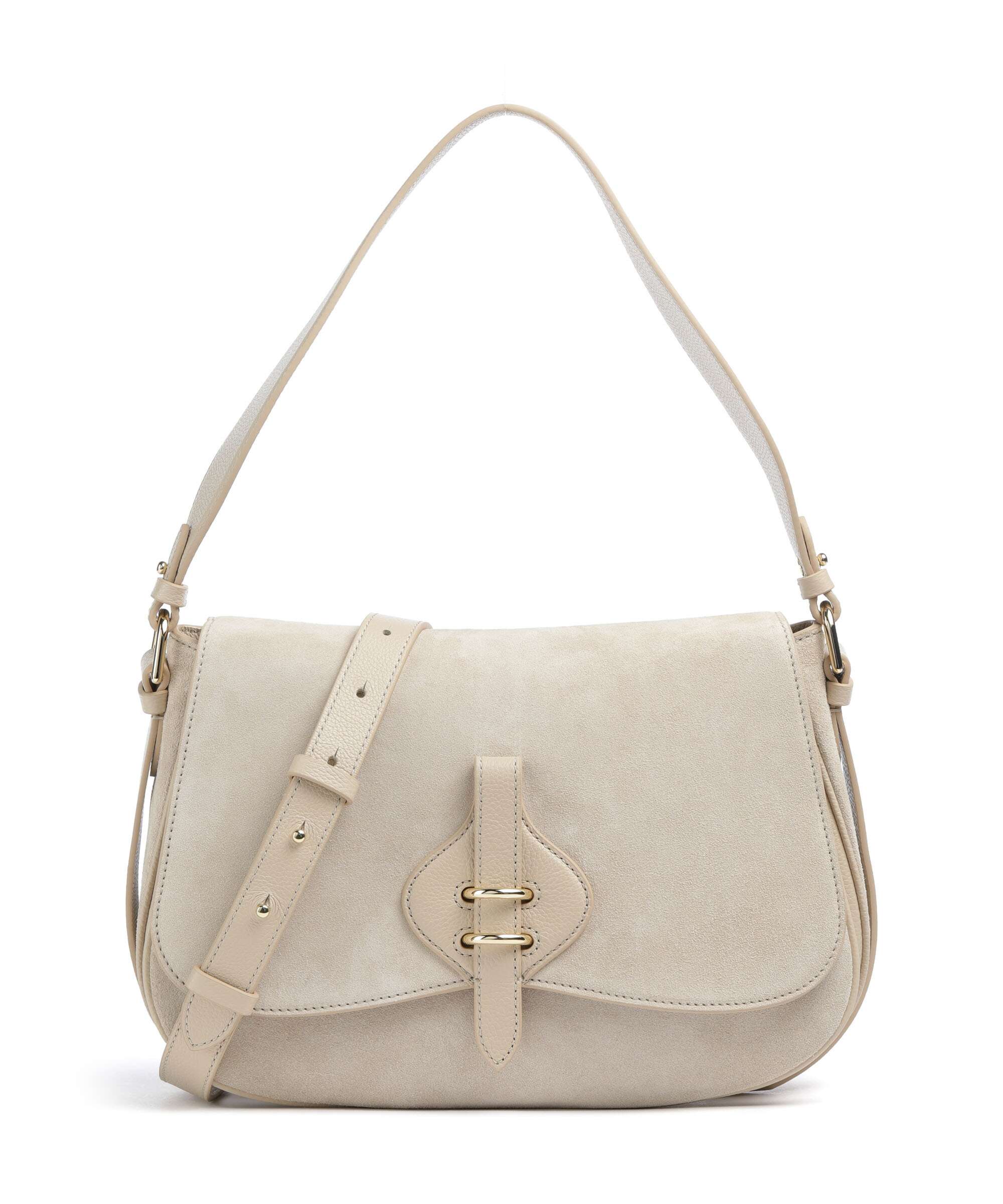 Coccinelle Mavery Suede Torba na ramię sandshell