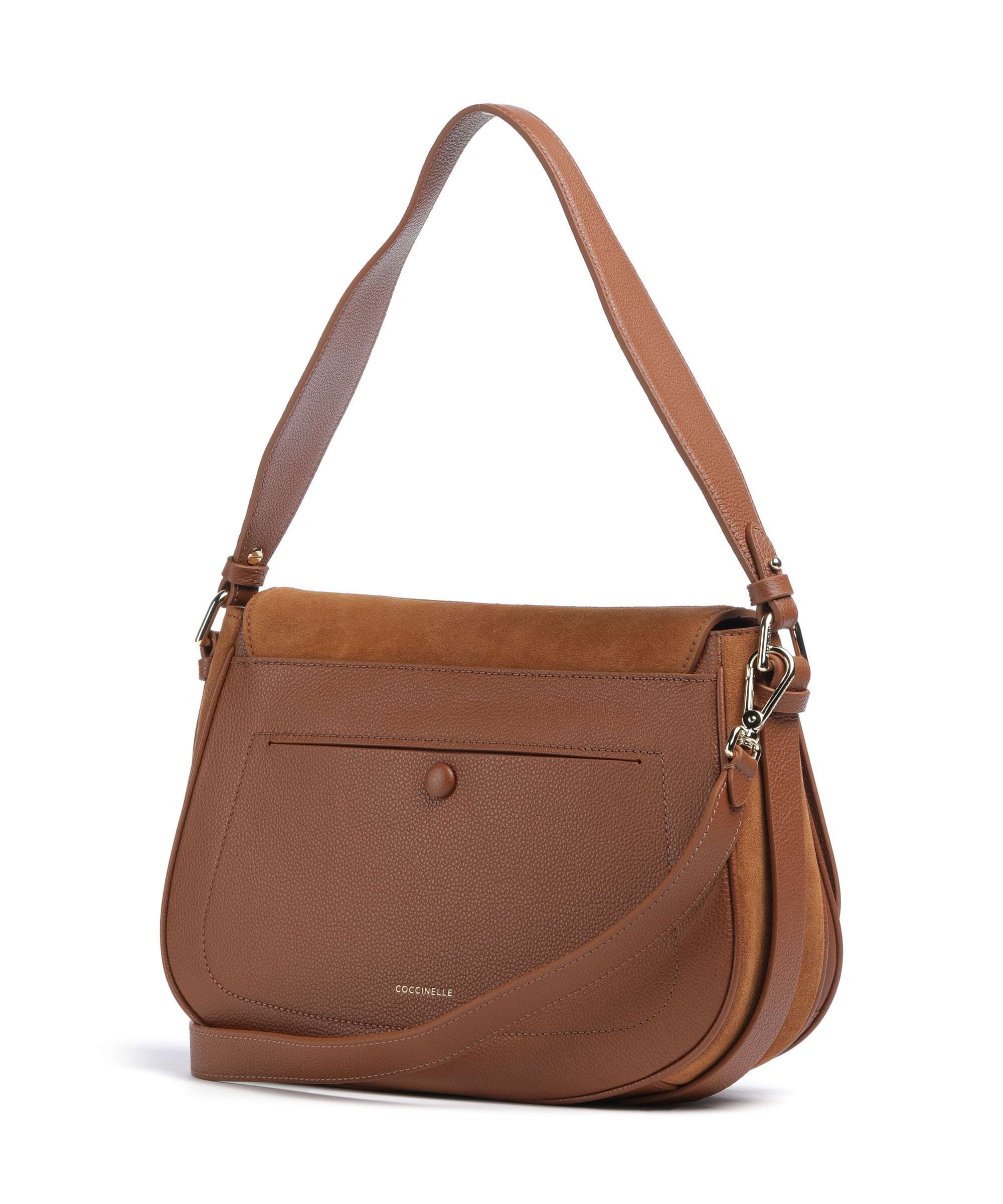Coccinelle Mavery Suede Torba na ramię cognac - Image 2