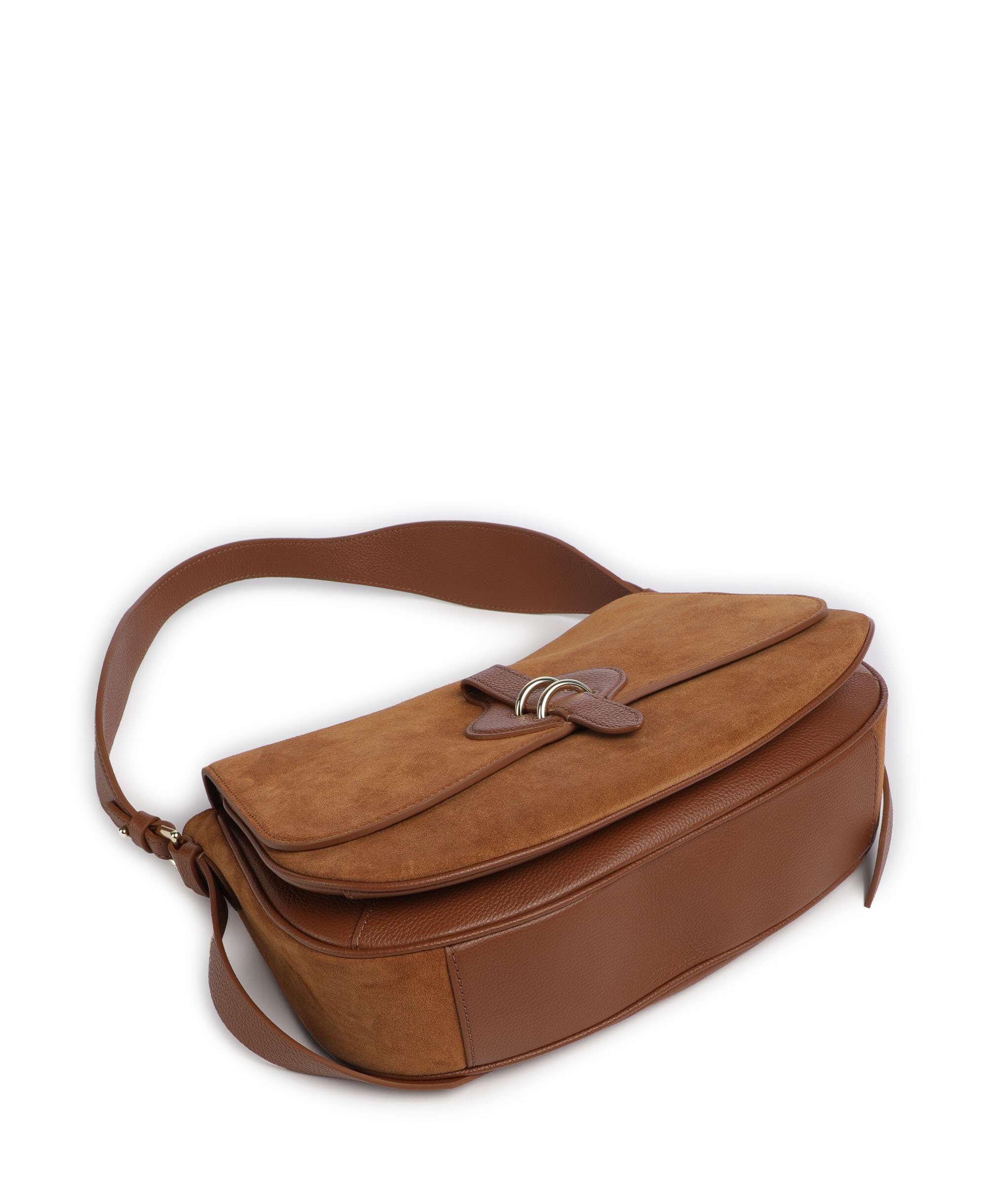 Coccinelle Mavery Suede Torba na ramię cognac - Image 4