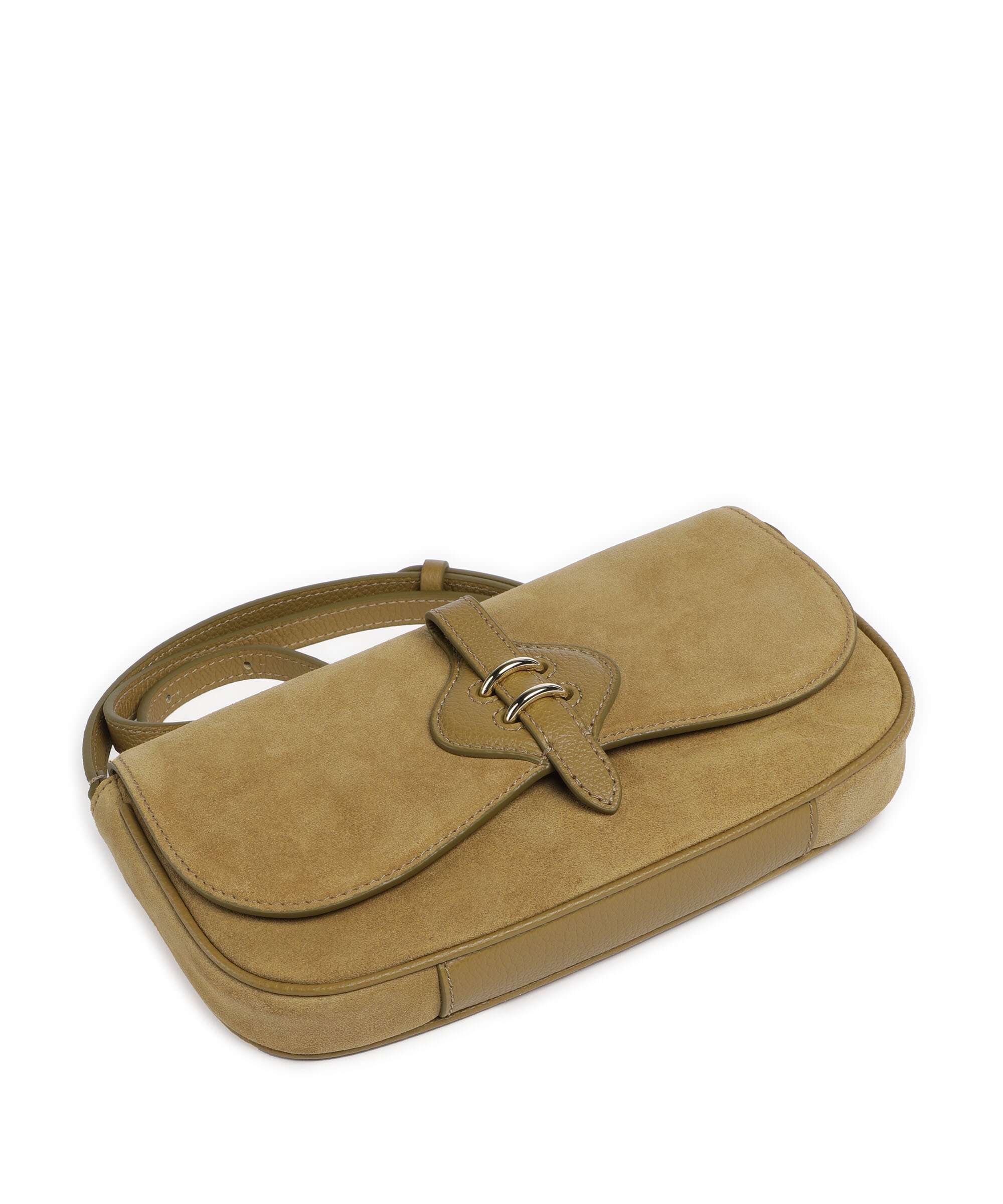 Coccinelle Mavery Suede Torba przez ramię seagrass - Image 4