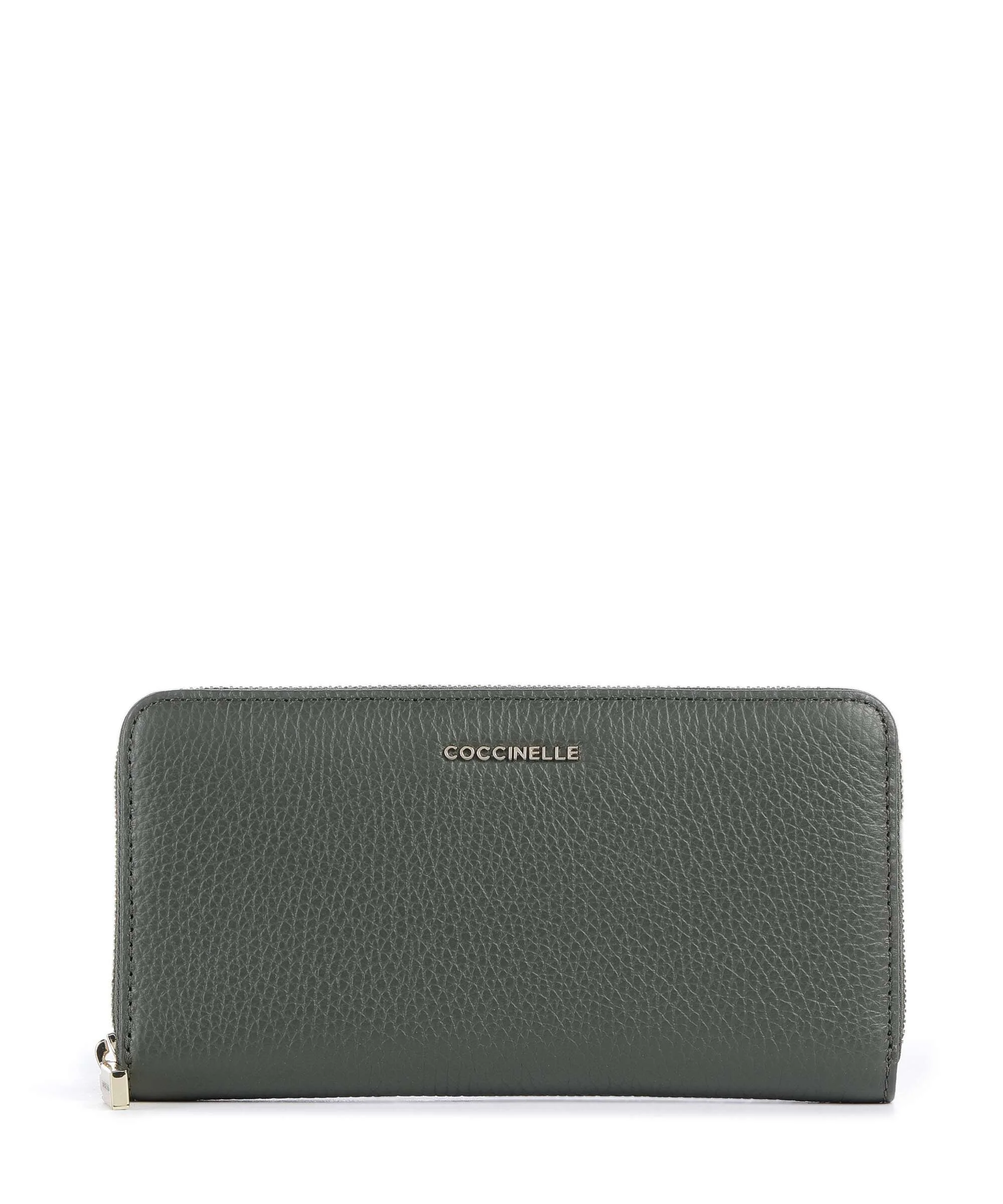 Coccinelle Metallic Soft Portfel alga