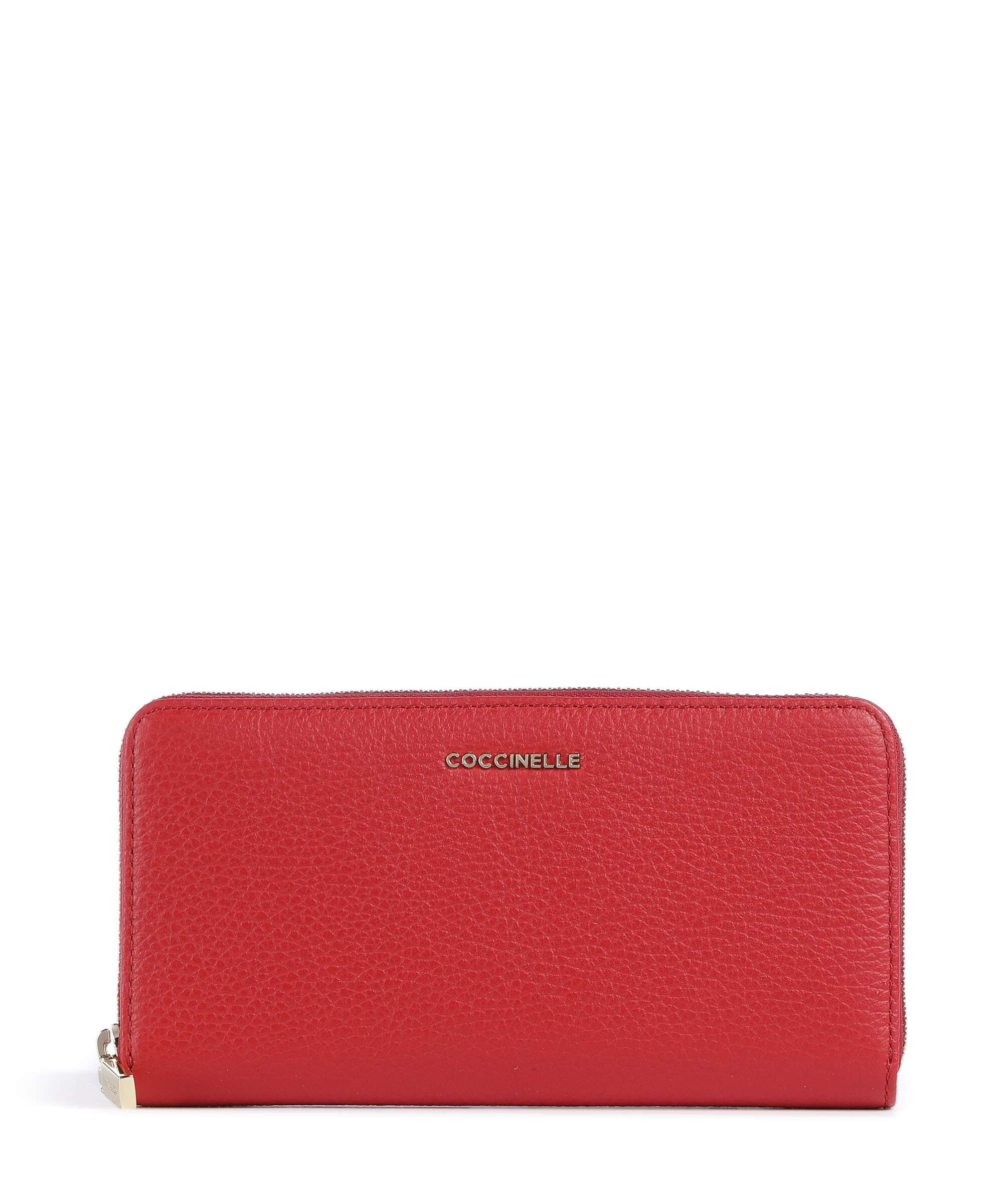Coccinelle Metallic Soft Portfel scarlet