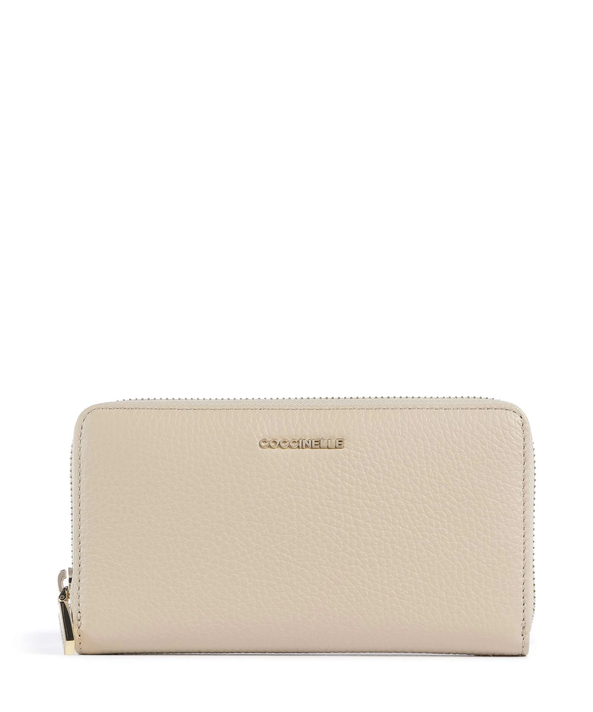 Coccinelle Metallic Soft Portfel sandshell