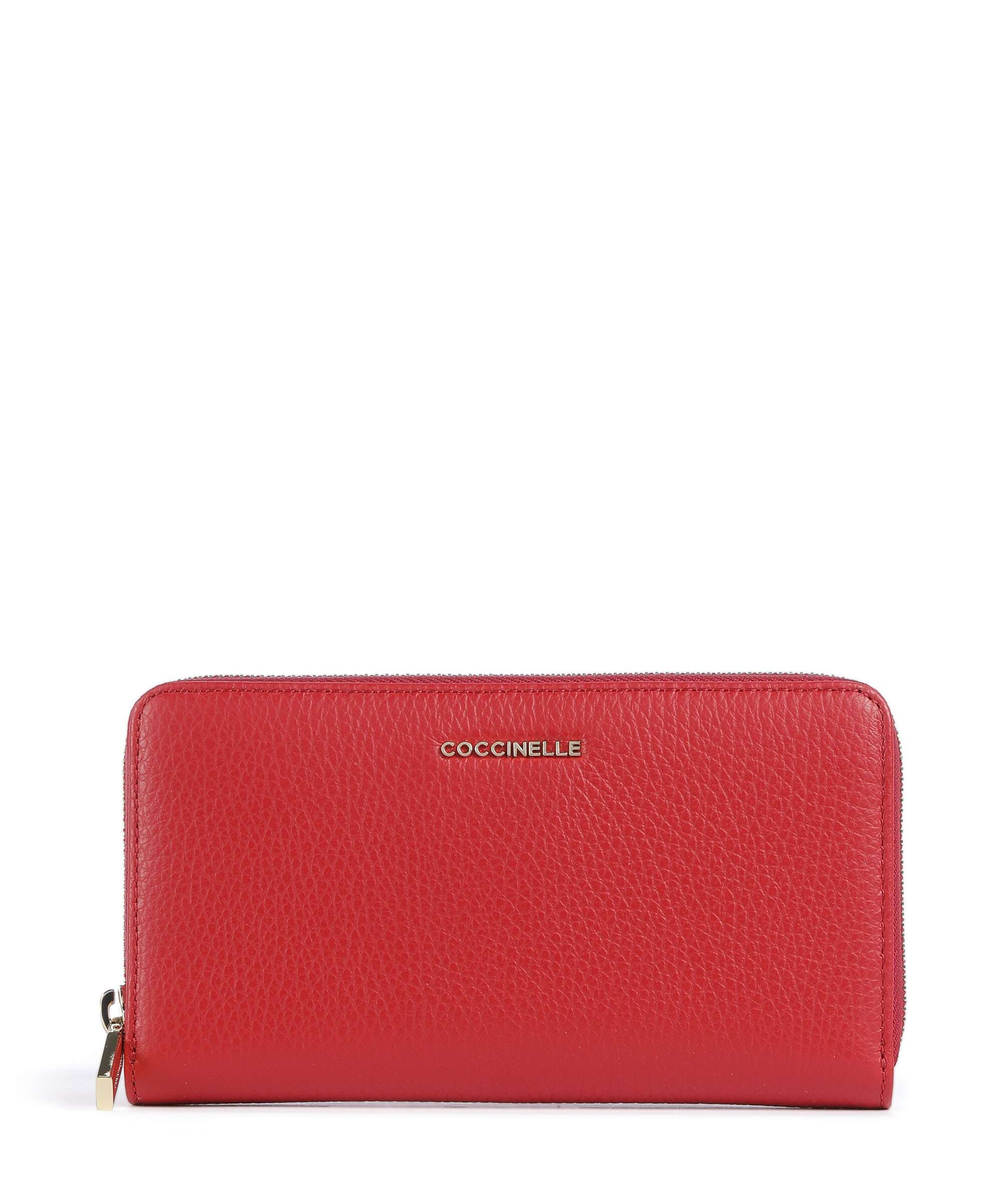 Coccinelle Metallic Soft Portfel scarlet