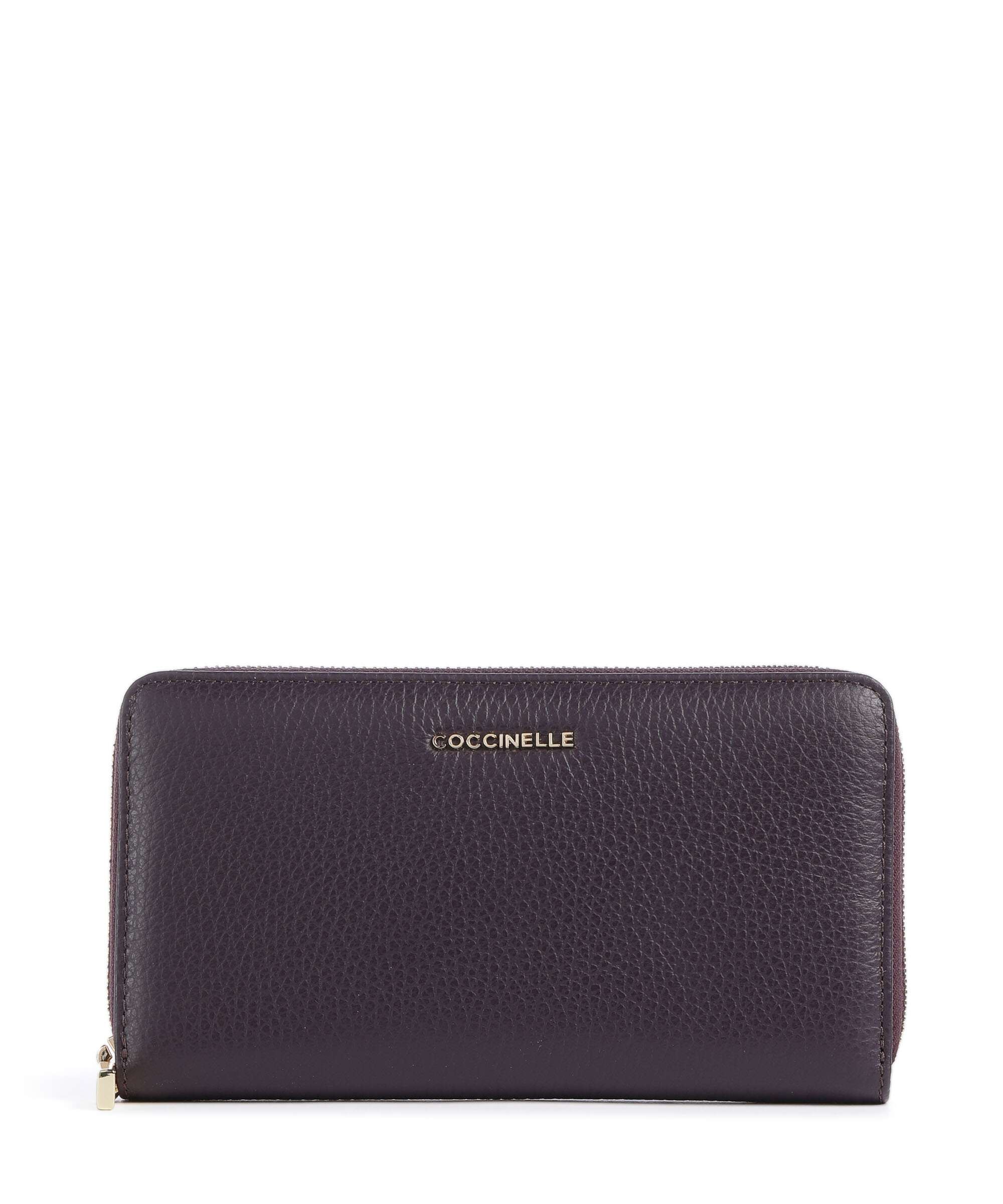 Coccinelle Metallic Soft Portfel prune