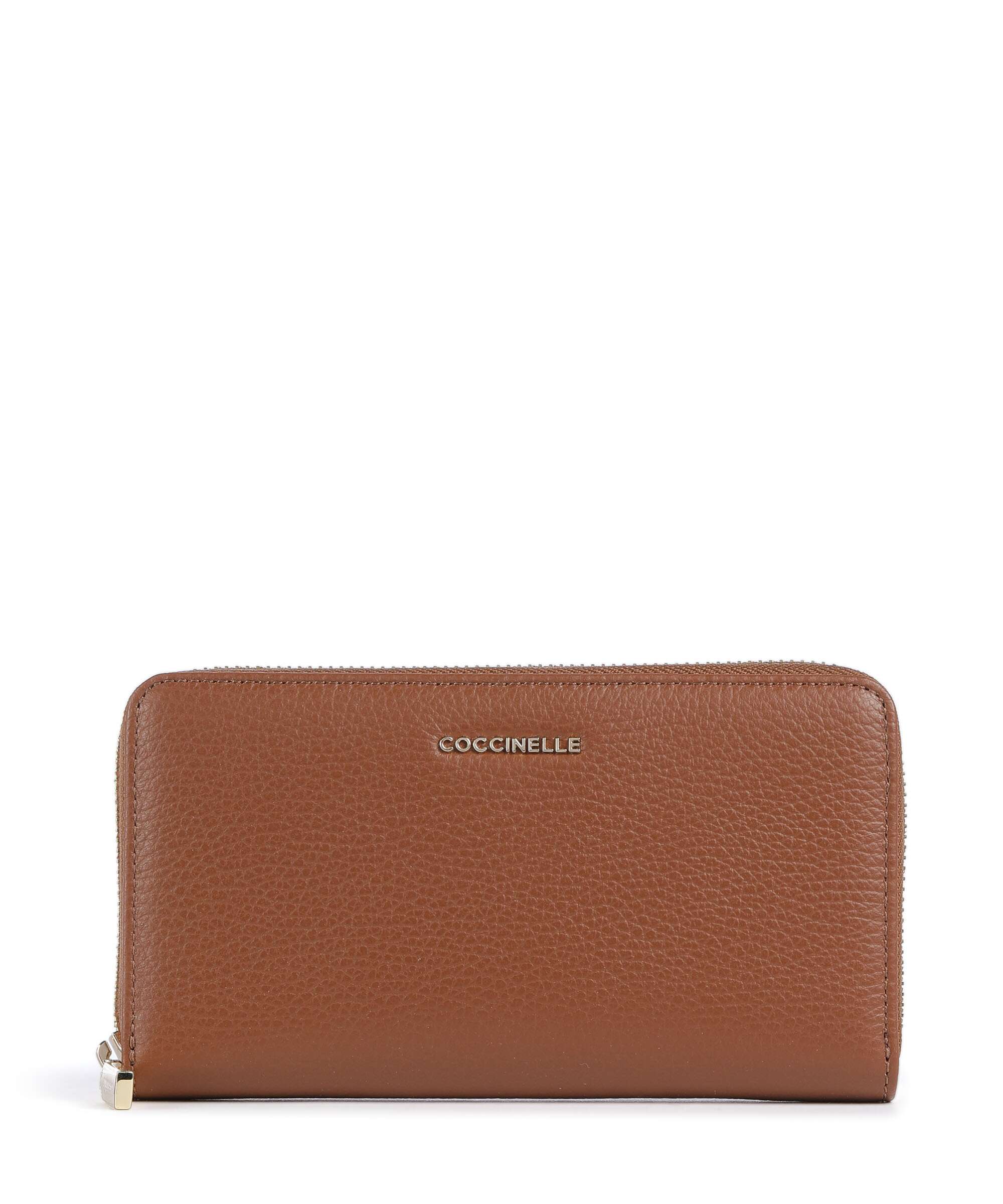 Coccinelle Metallic Soft Portfel cognac