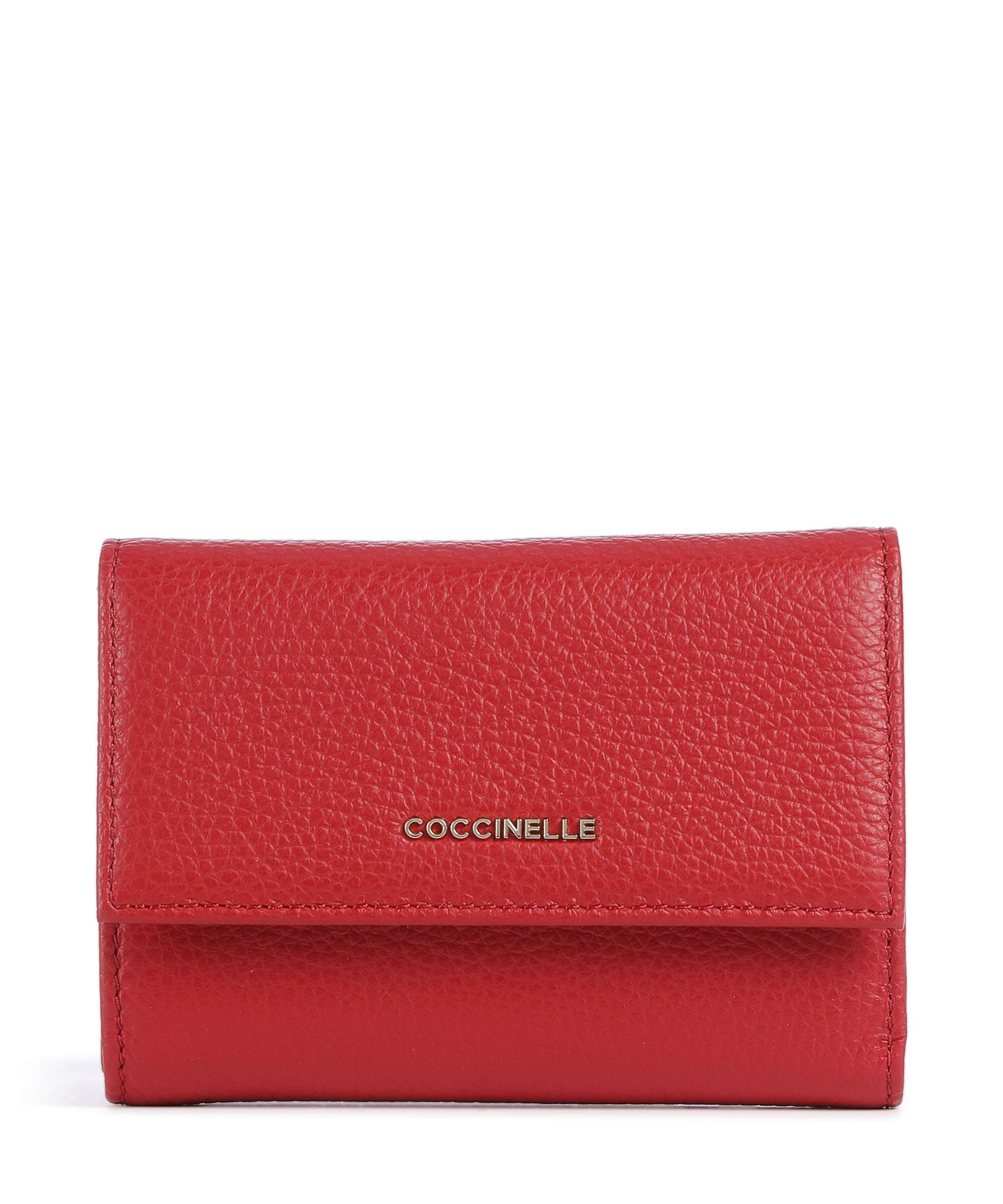 Coccinelle Metallic Soft Portfel scarlet