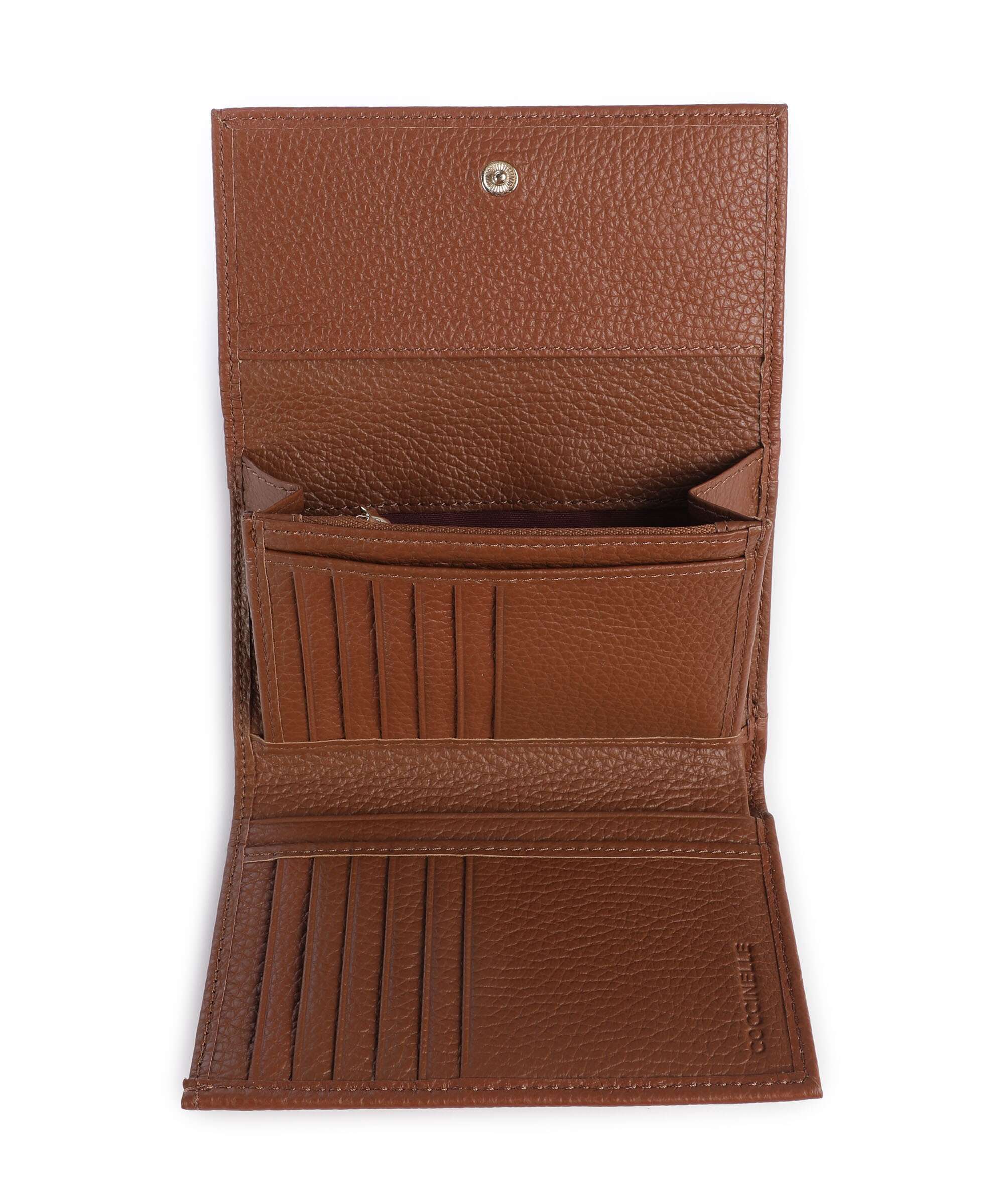 Coccinelle Metallic Soft Portfel cognac - Image 2
