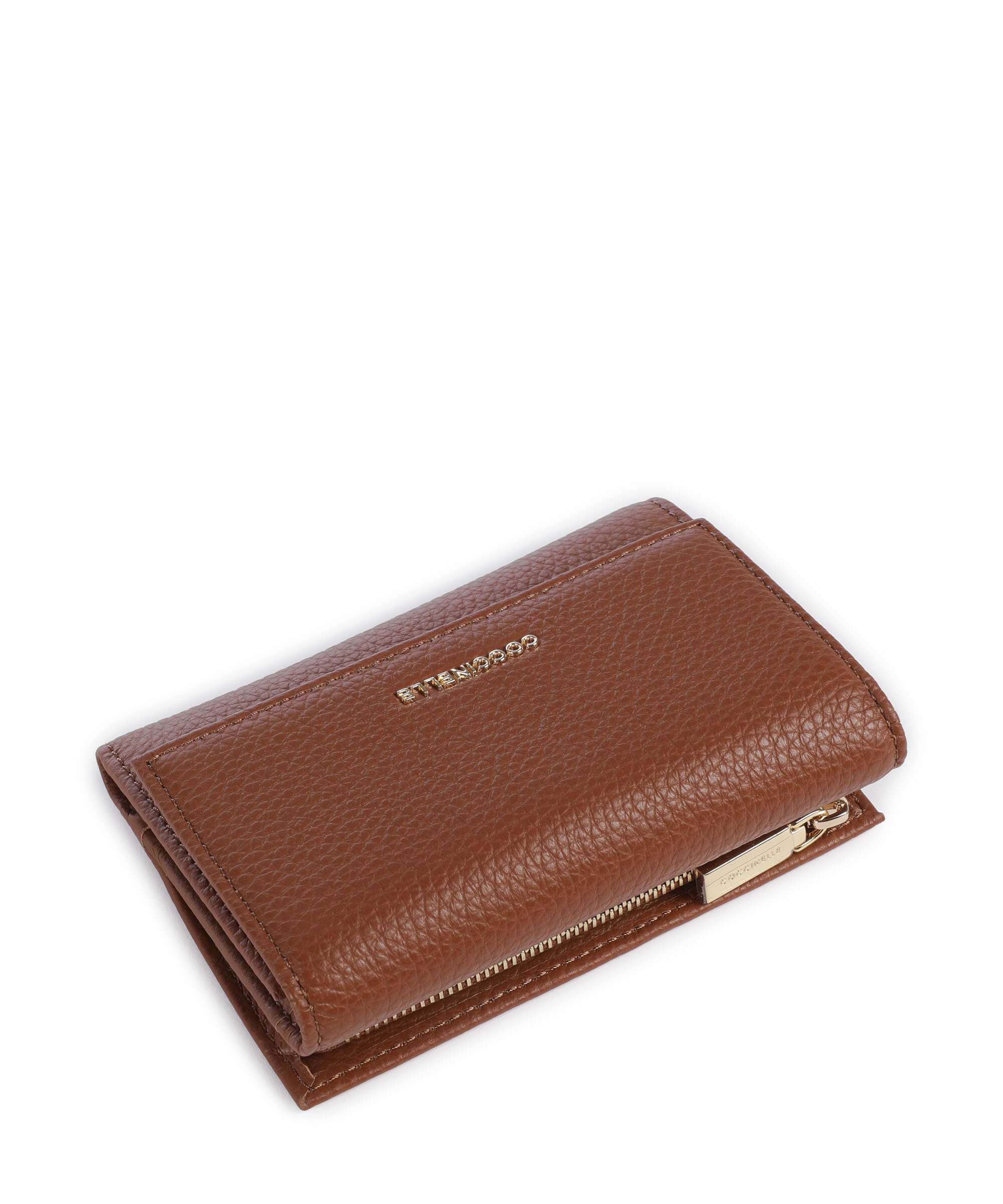 Coccinelle Metallic Soft Portfel cognac - Image 5