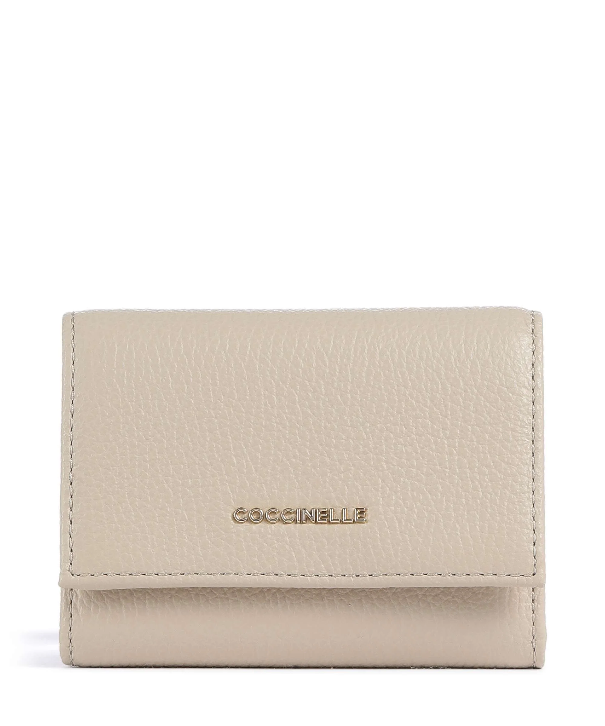 Coccinelle Metallic Soft Portfel sandshell