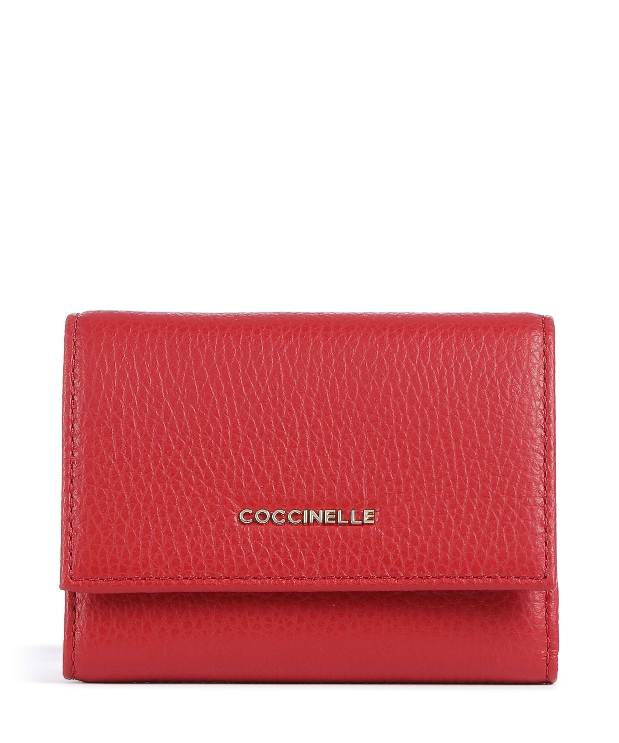 Coccinelle Metallic Soft Portfel scarlet