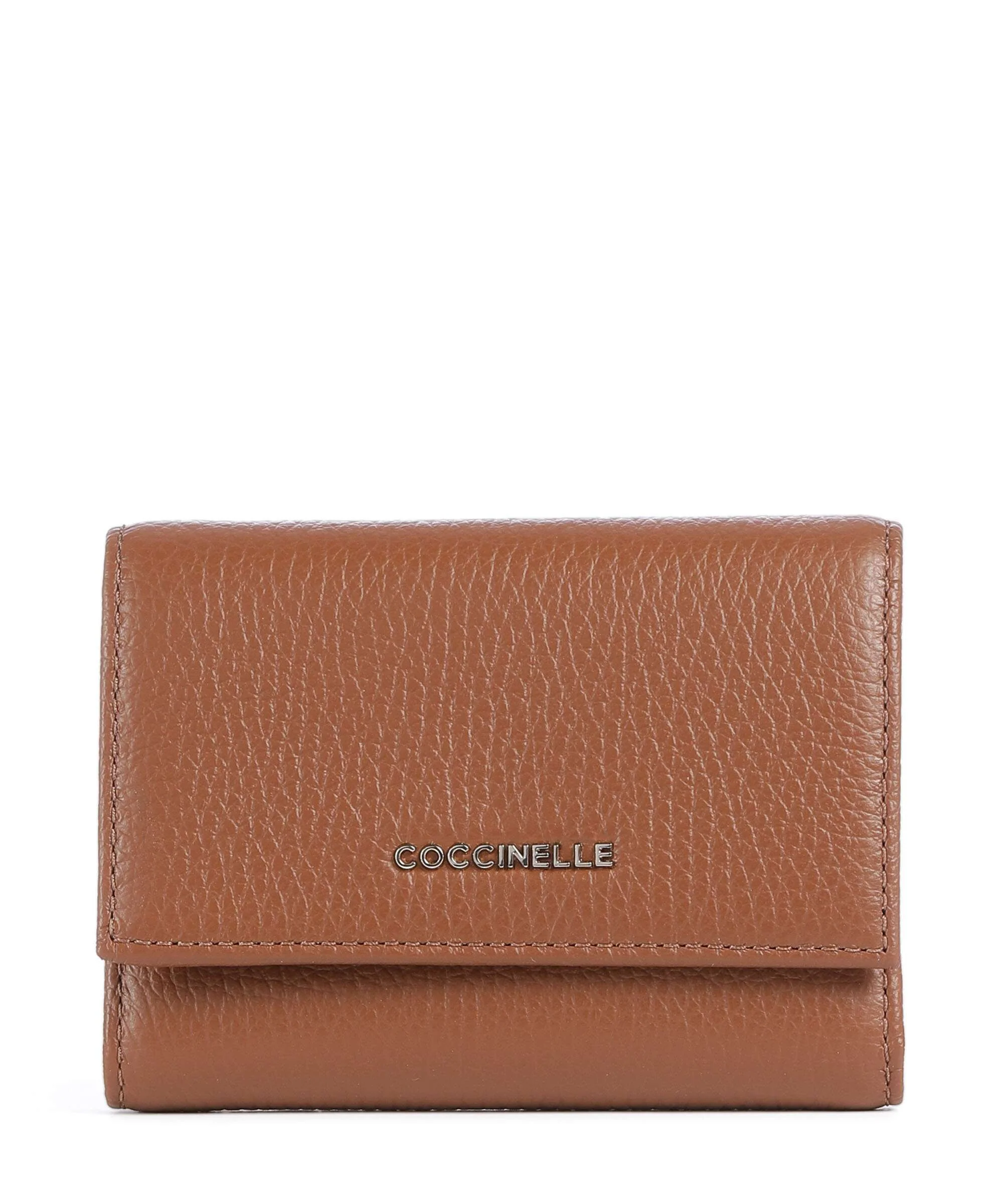 Coccinelle Metallic Soft Portfel cognac