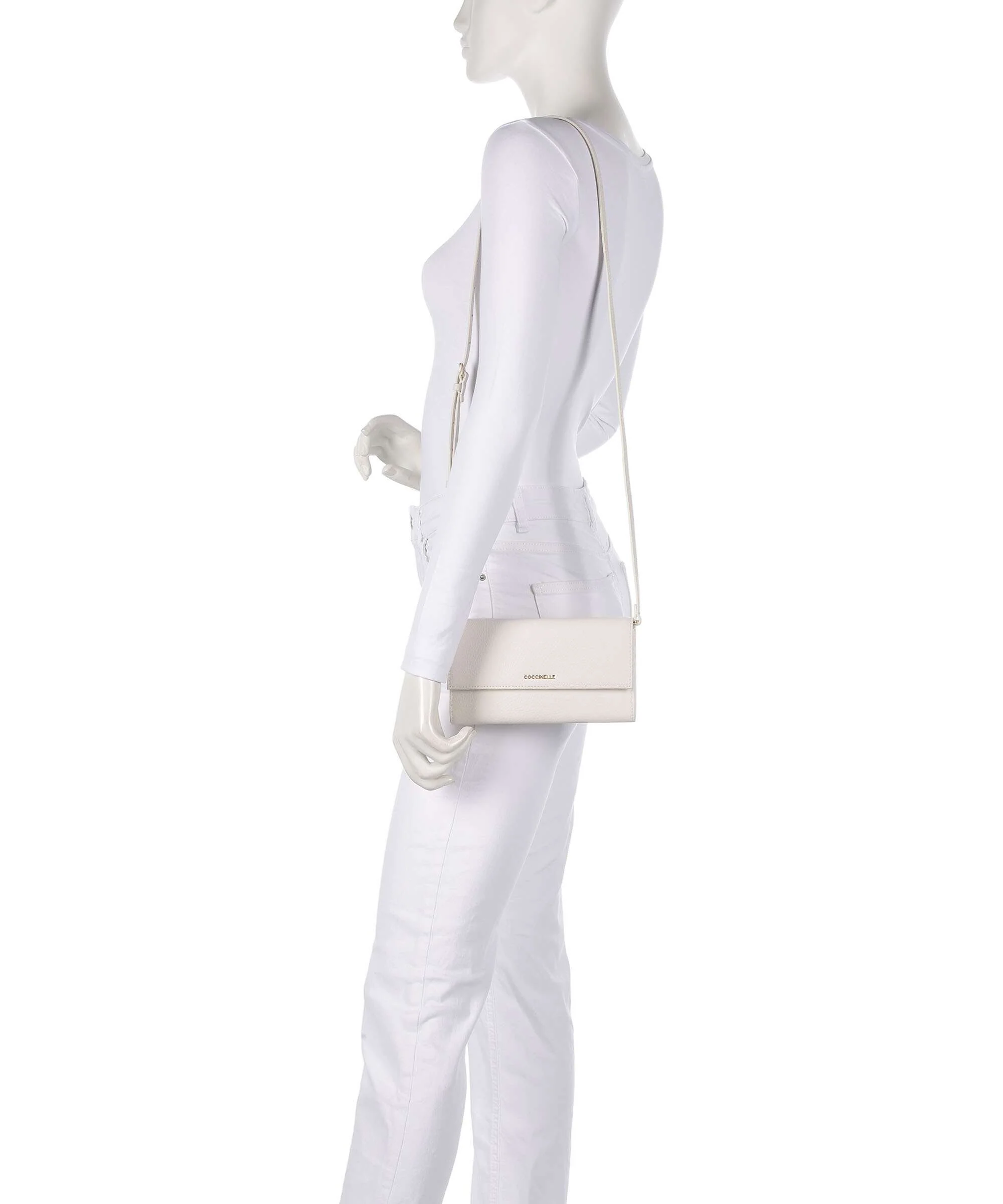 Coccinelle Metallic Soft Portfel blanco - Image 3