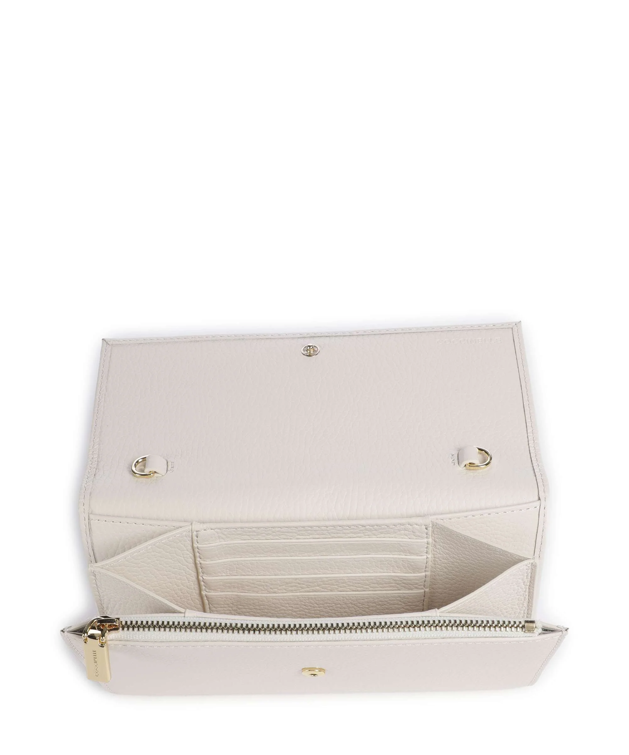 Coccinelle Metallic Soft Portfel blanco - Image 6