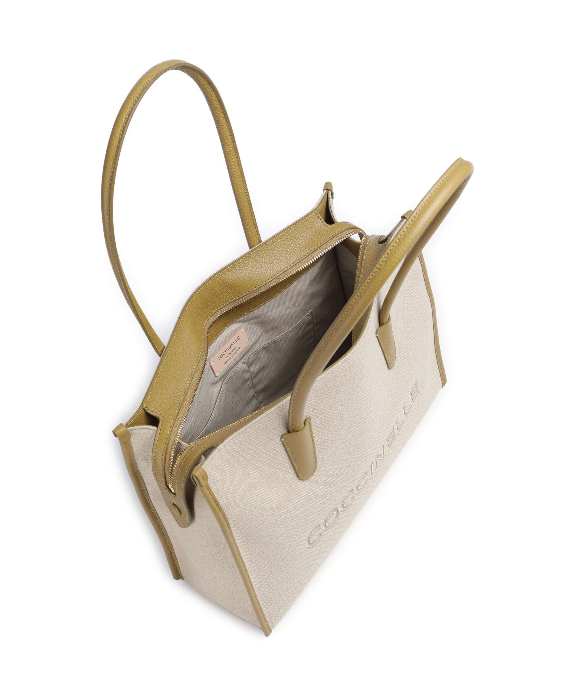 Coccinelle Myrtha Canvas Torba na zakupy natural/seagrass - Image 5