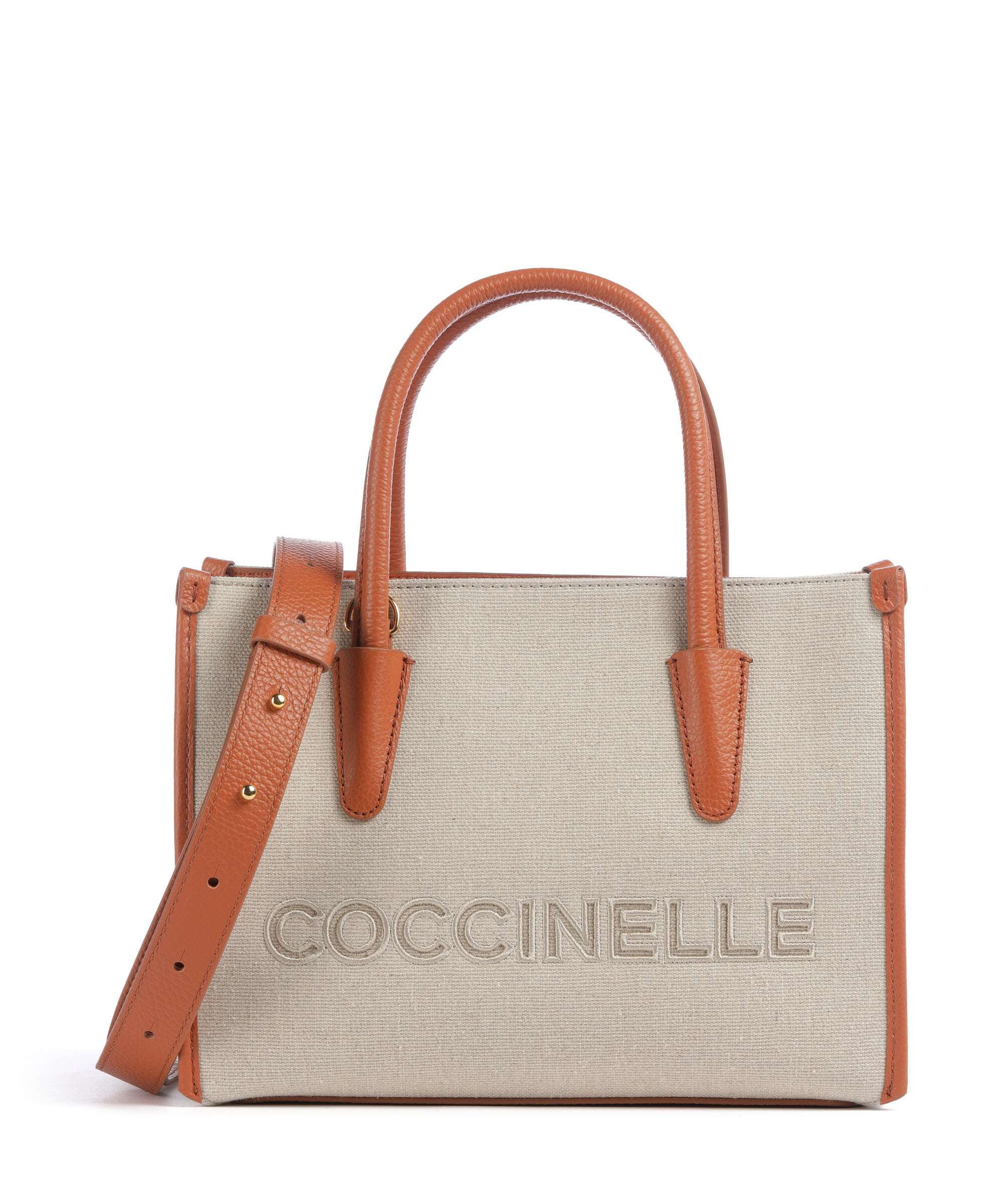 Coccinelle Myrtha Canvas Torebka natural/crab