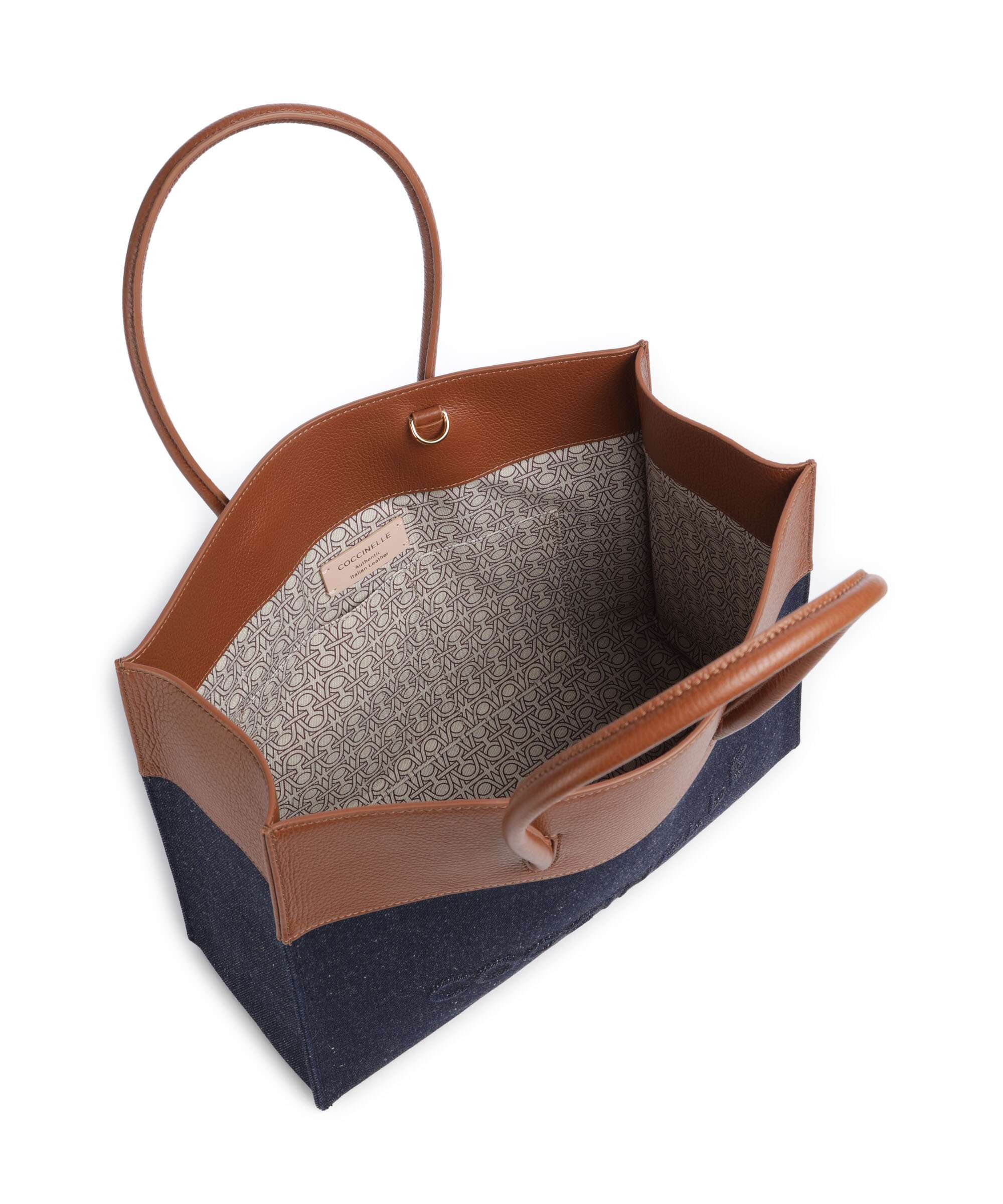 Coccinelle Myrtha Denim Torba na zakupy blue/cognac - Image 6